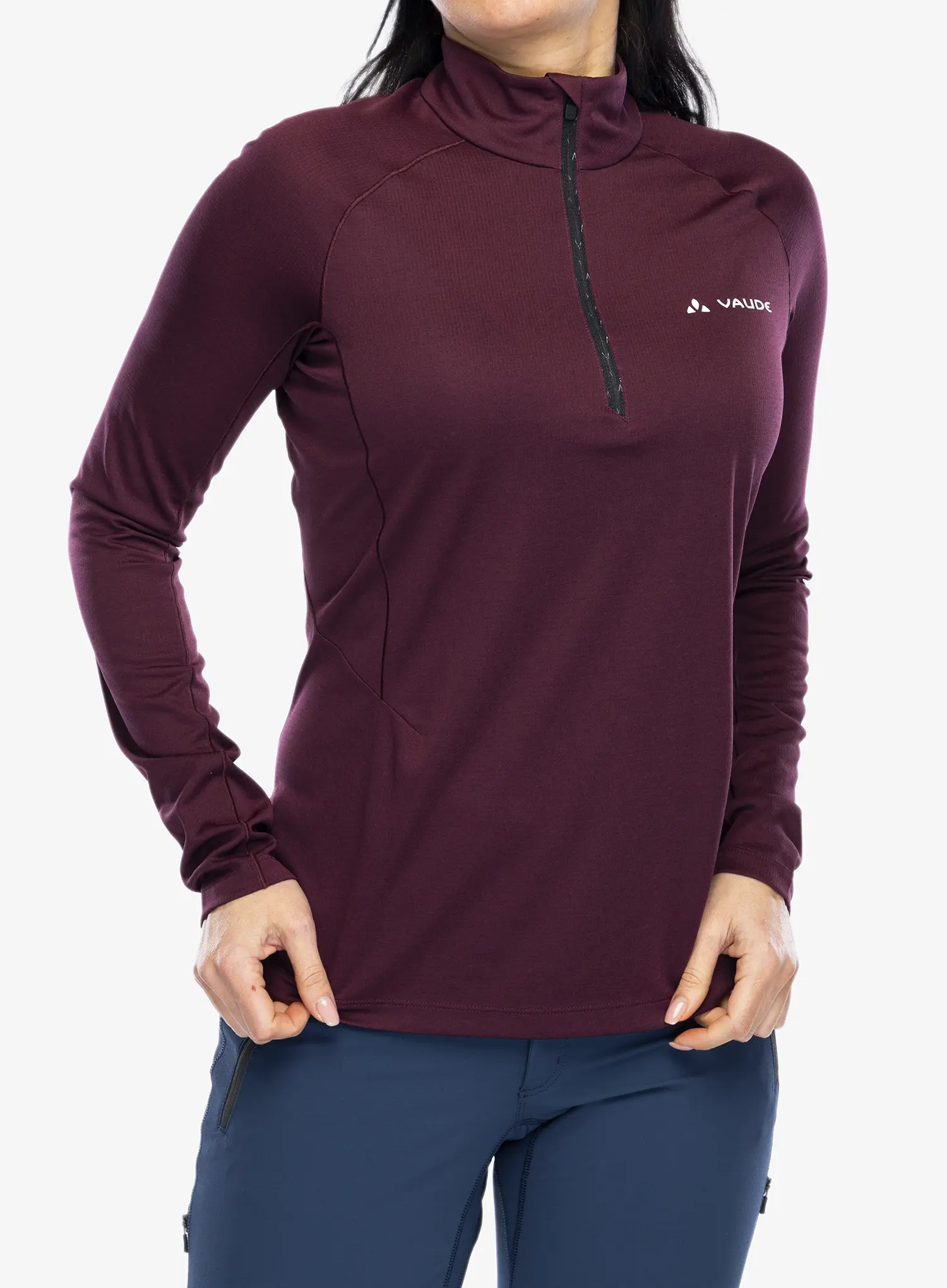 Термокофта жіноча Vaude Larice Light Shirt II - cassis uni