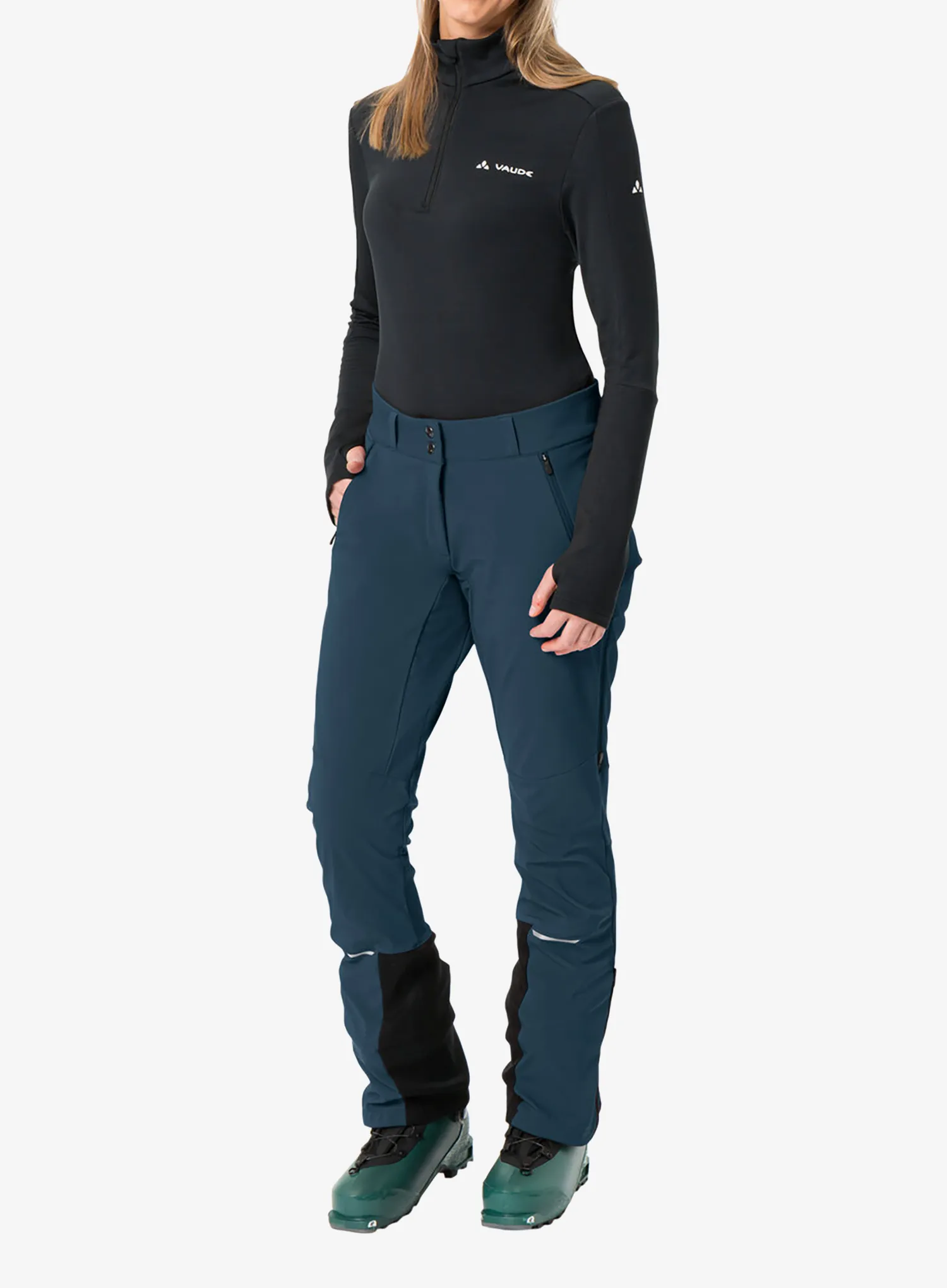 Штани softshell жіночі Vaude Larice Pants IV - dark sea