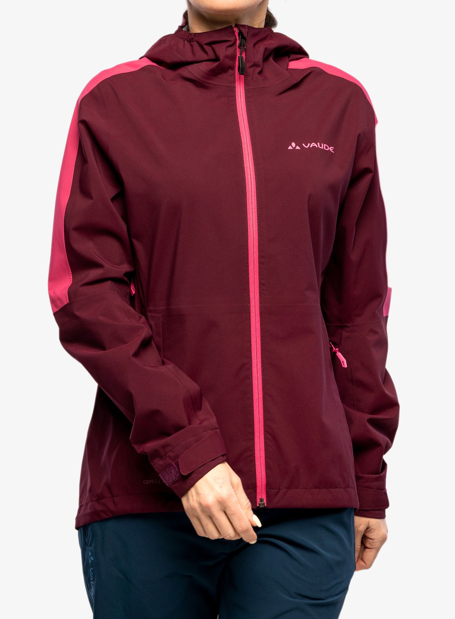 Куртка дощовик жіноча Vaude Moab Rain Jacket II - cassis
