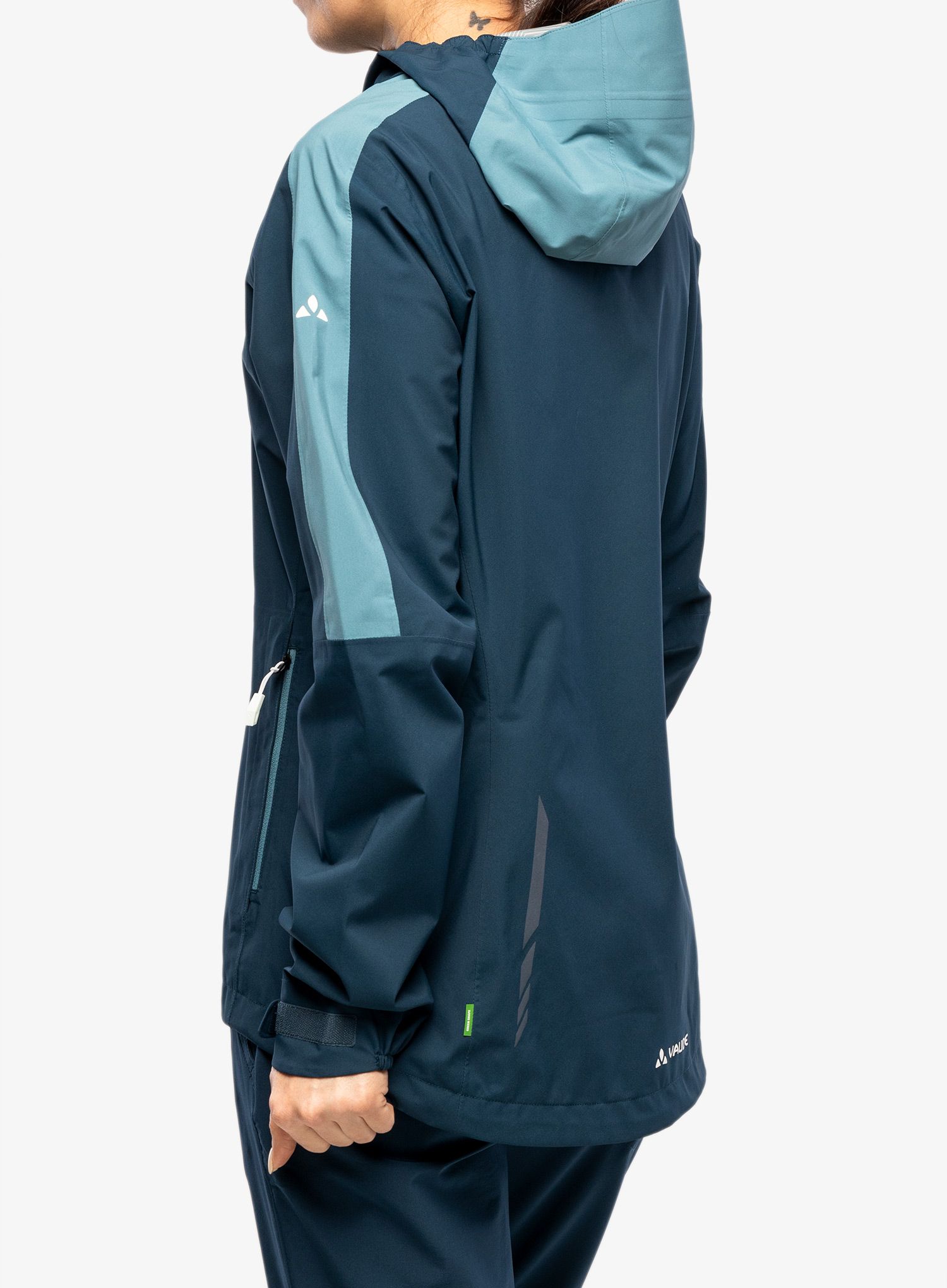 Куртка дощовик жіноча Vaude Moab Rain Jacket II - dark sea uni