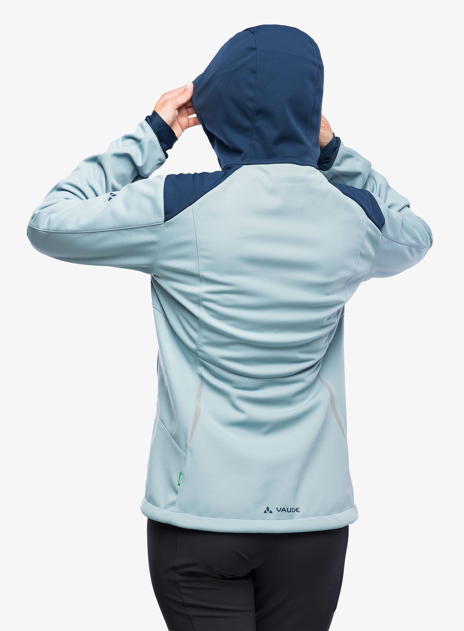 Жіноча велофутболка Vaude Qimsa Softshell Jacket - cloudy blue