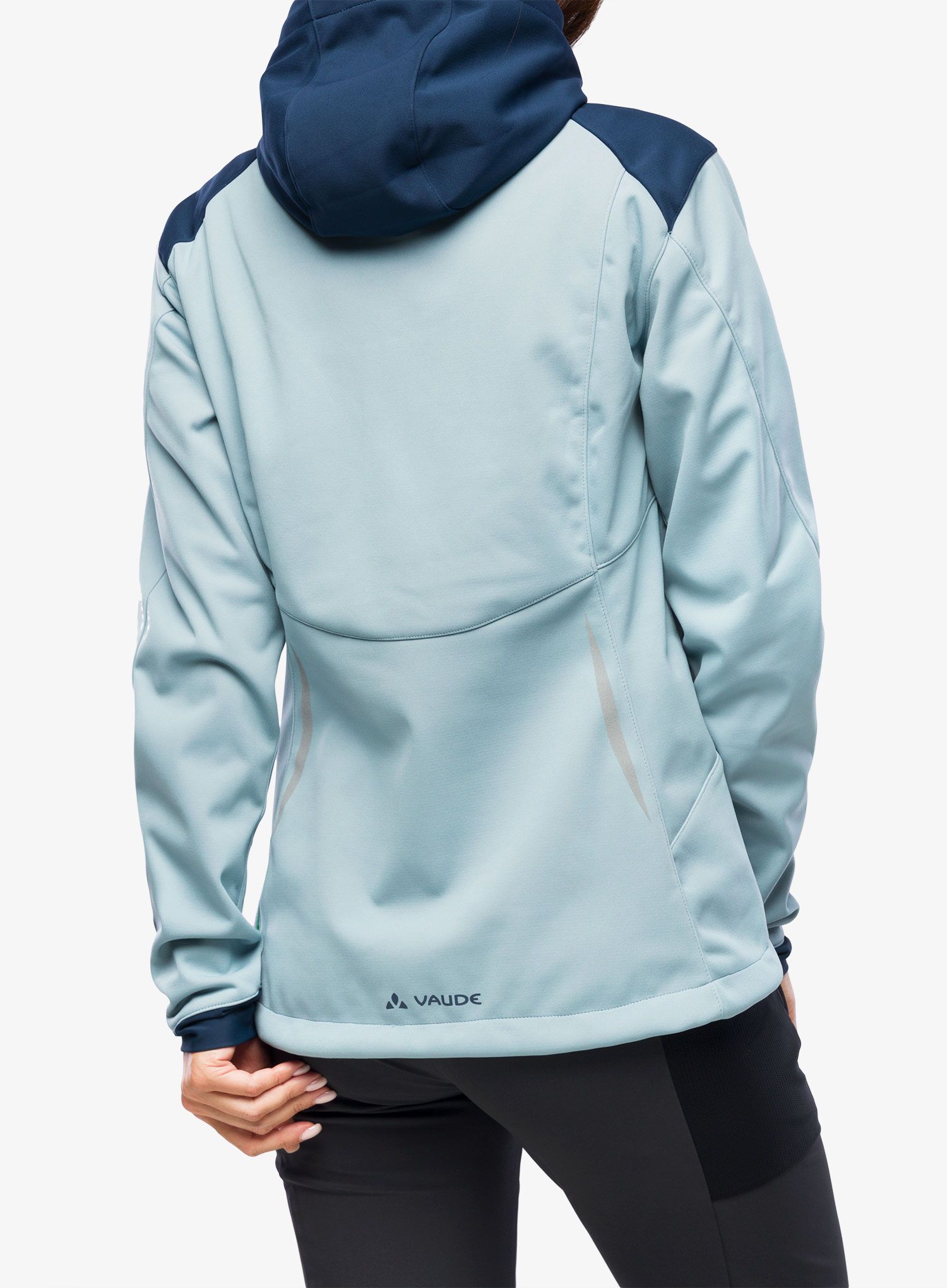 Жіноча велофутболка Vaude Qimsa Softshell Jacket - cloudy blue