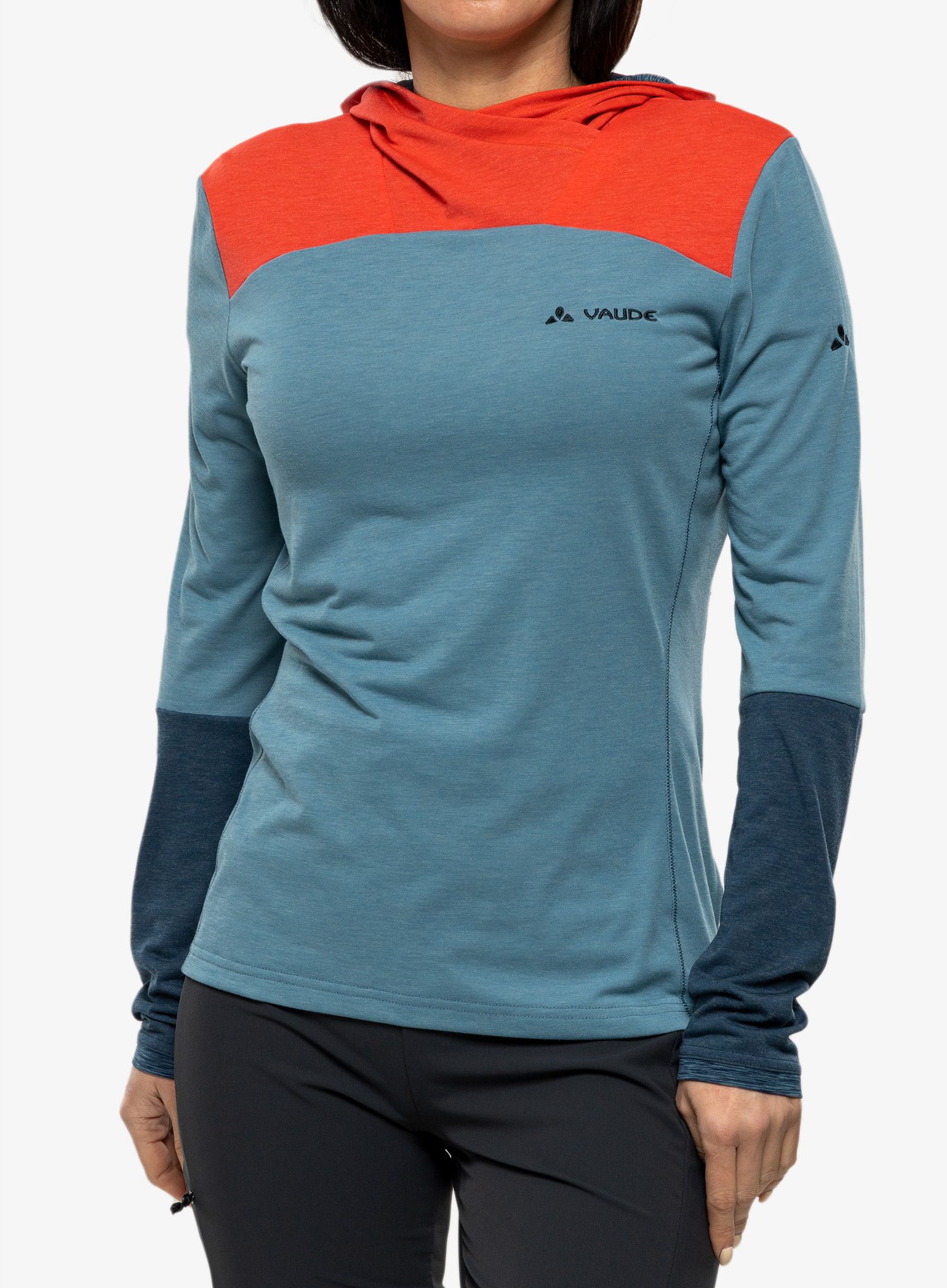 Кофта з каптуром жіноча Vaude Tremalzo LS Shirt - blue gray uni
