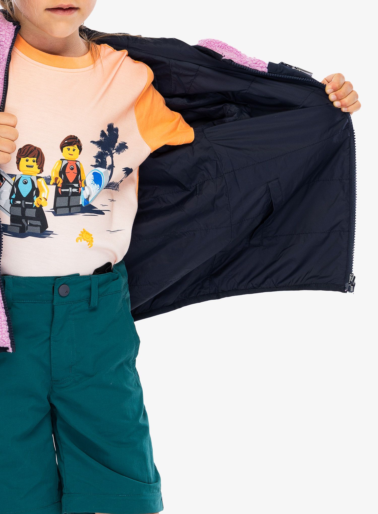 Куртка дитяча Viking Play Reversible Pilejacket - lavender