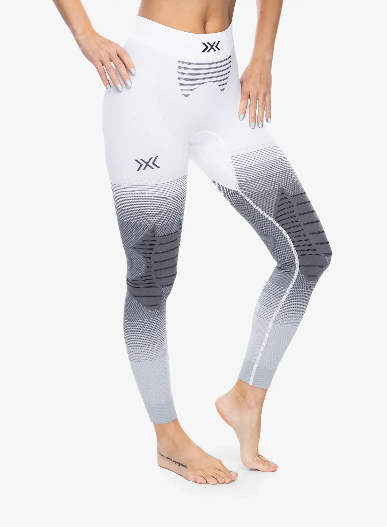 Термолегінси жіночі X-Bionic Invent Fx Pants - white/grey/light grey