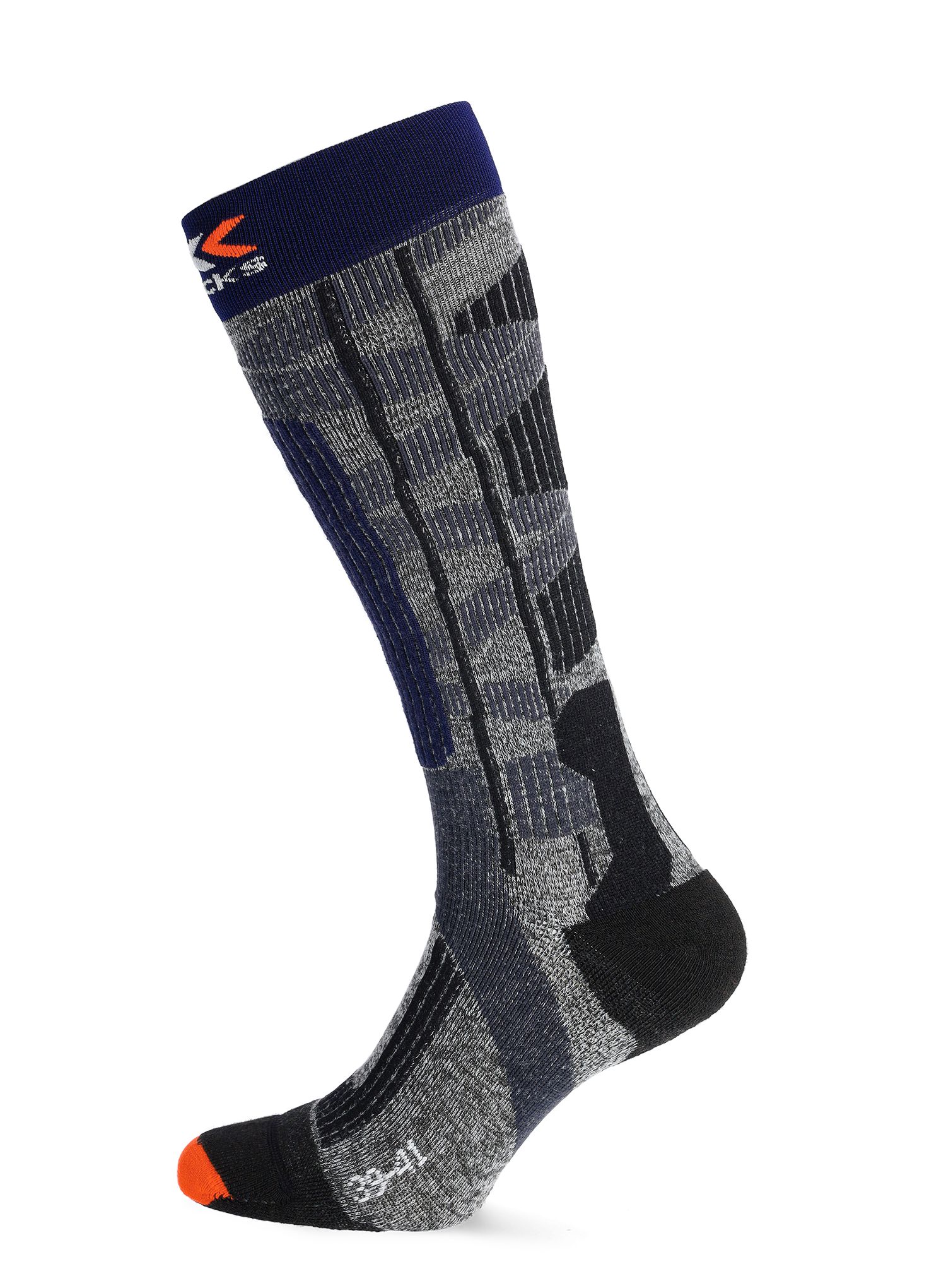 Шкарпетки лижні X-Socks Ski Rider 4.0 - stone grey/melange blue