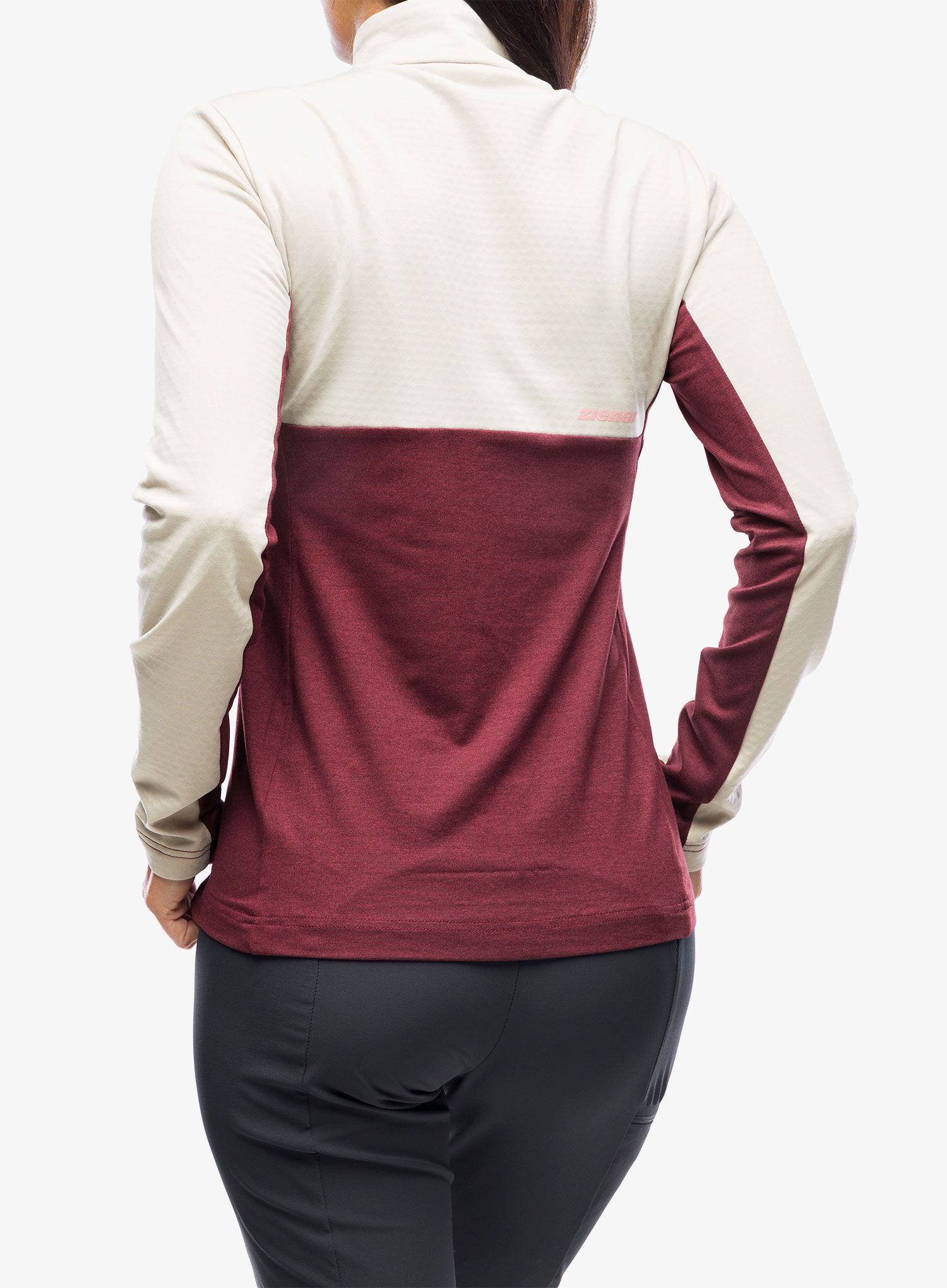 Кофта жіноча без каптура Ziener Japra - velvet red/silver beige