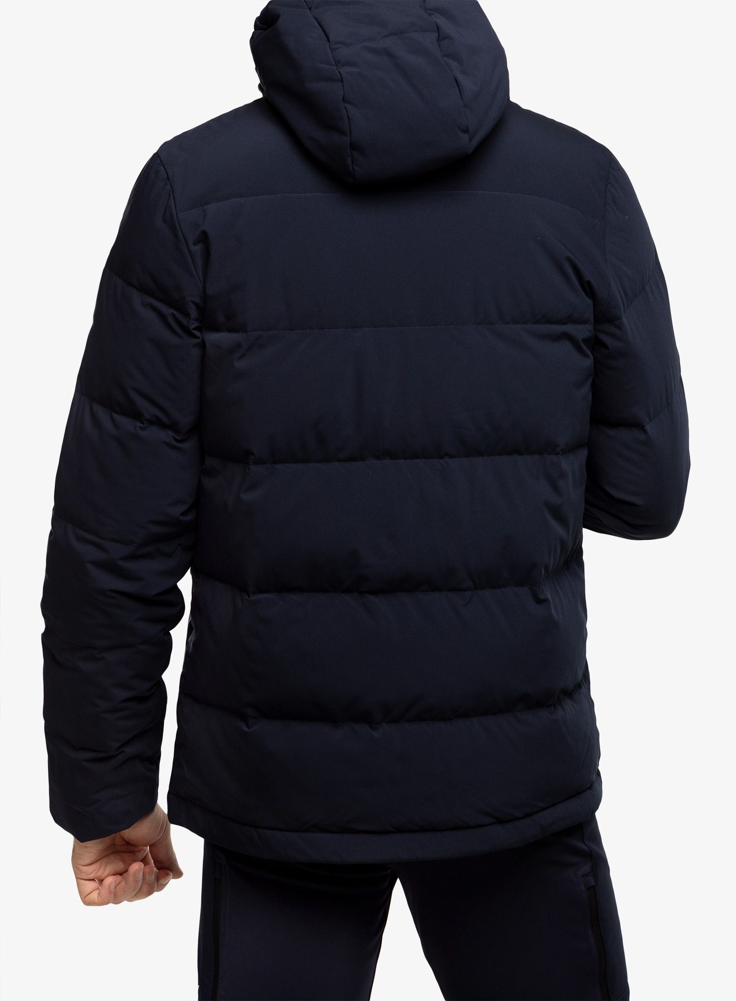 Пуховик adidas Helionic Hooded Jacket - legend ink