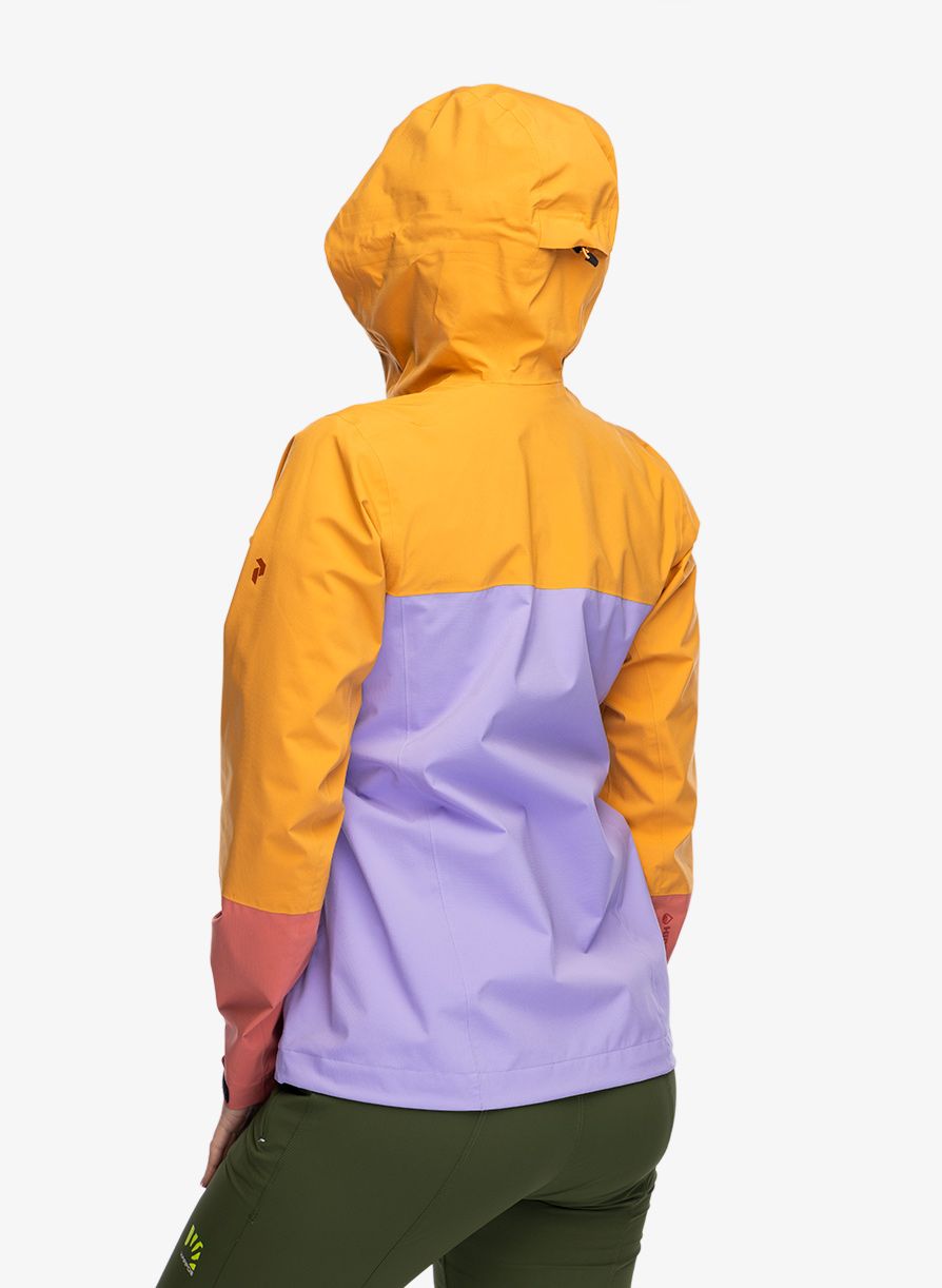 Куртка дощовик жіноча Peak Perfomance Trail Hipe Shell Jacket - desert blow