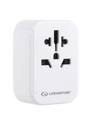 Адаптер дорожній Lifeventure World to Europe Travel Adaptor with USB (USB C)