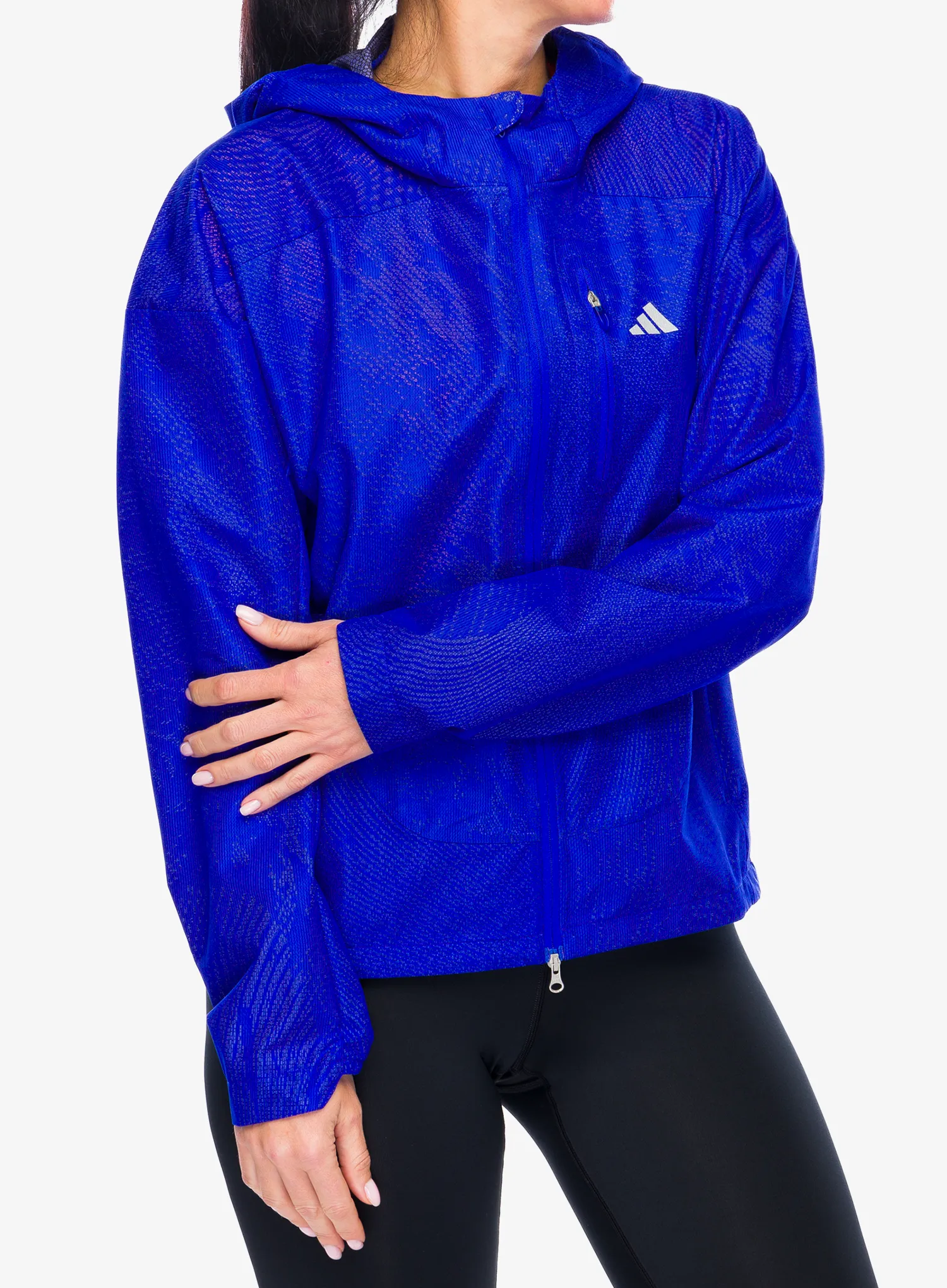 Куртка для бігу жіноча adidas Adizero Jacket - lucid blue/blue