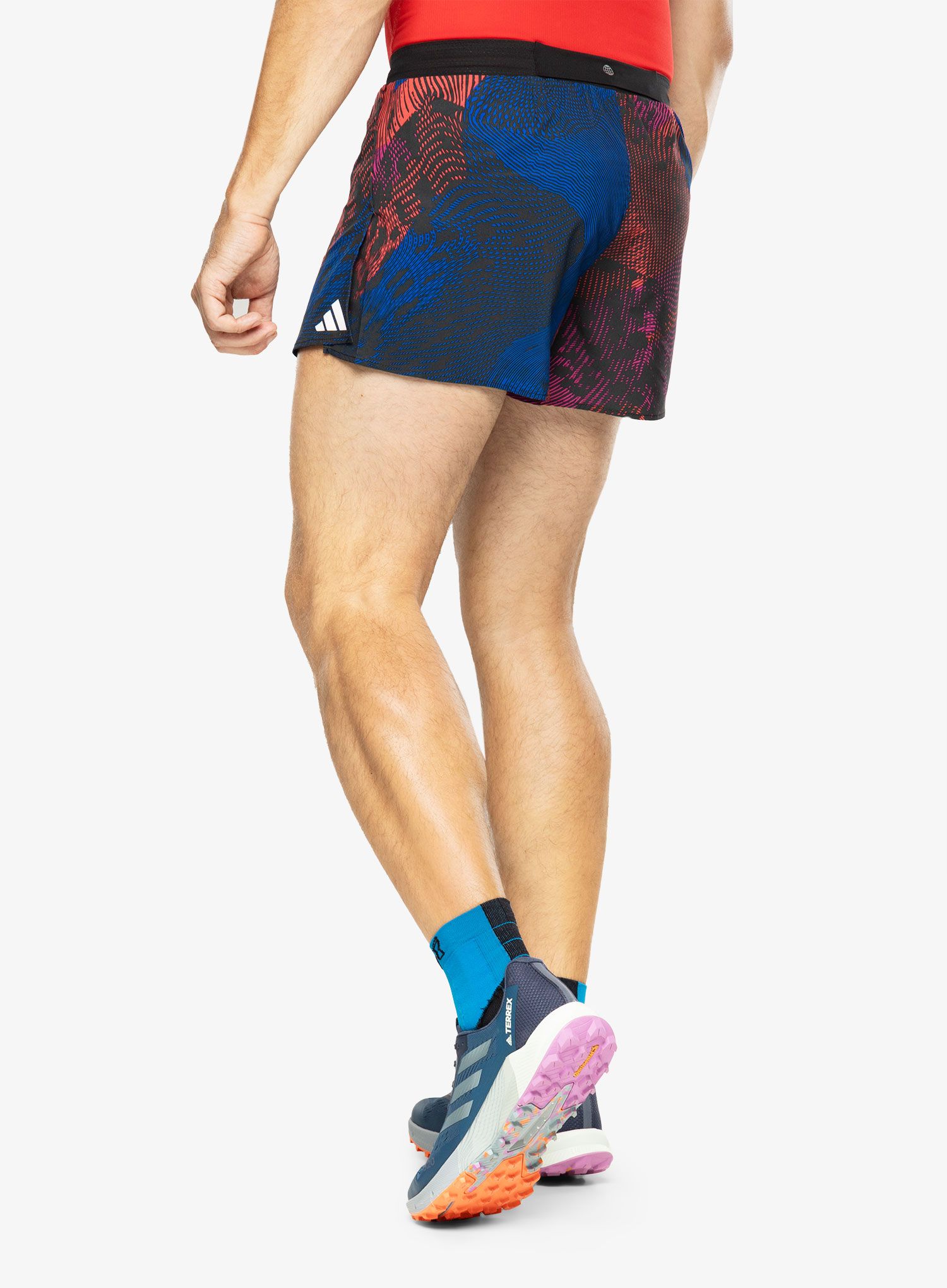 Шорти для бігу adidas Adizero Split Shorts - multi/black/red