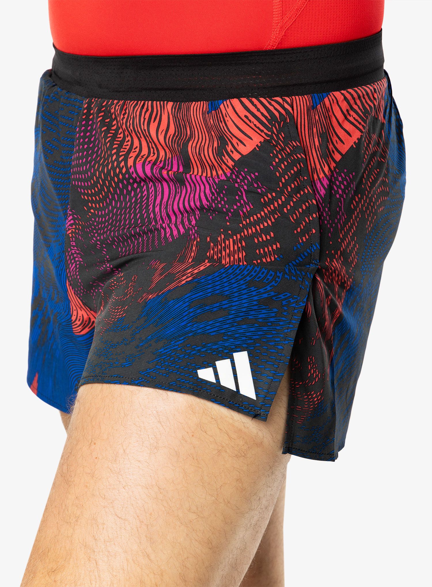 Шорти для бігу adidas Adizero Split Shorts - multi/black/red
