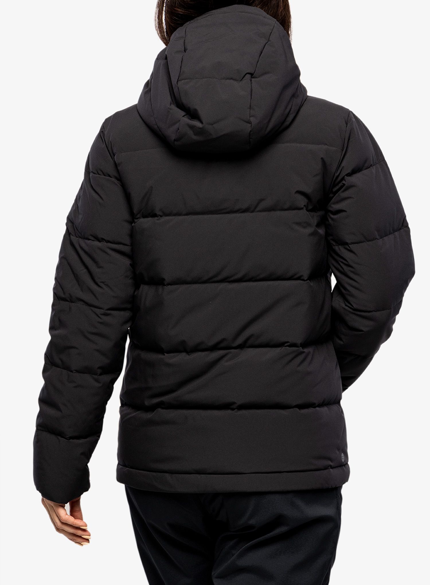 Пуховик жіноча adidas Helionic Hooded Jacket - black