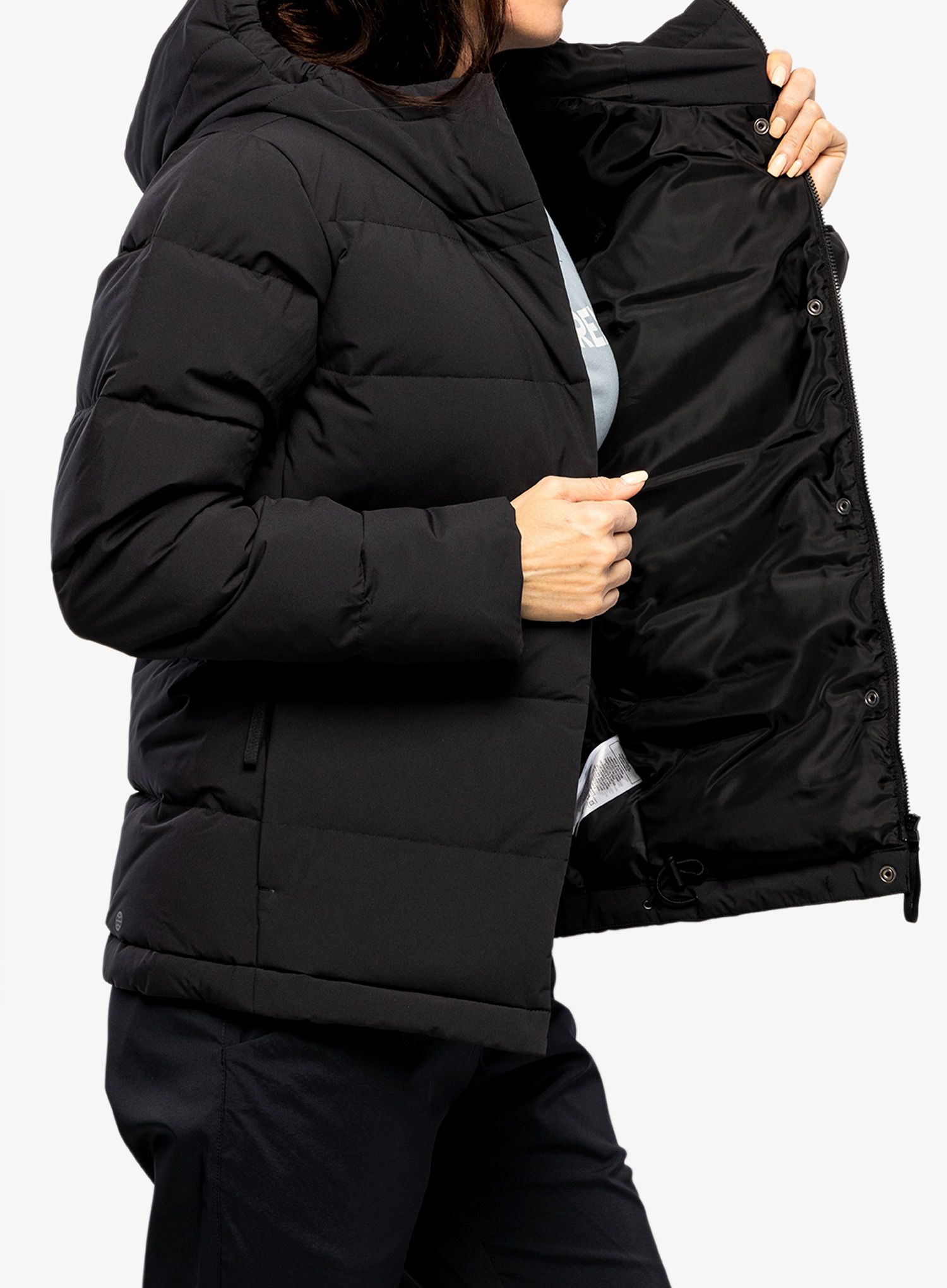 Пуховик жіноча adidas Helionic Hooded Jacket - black