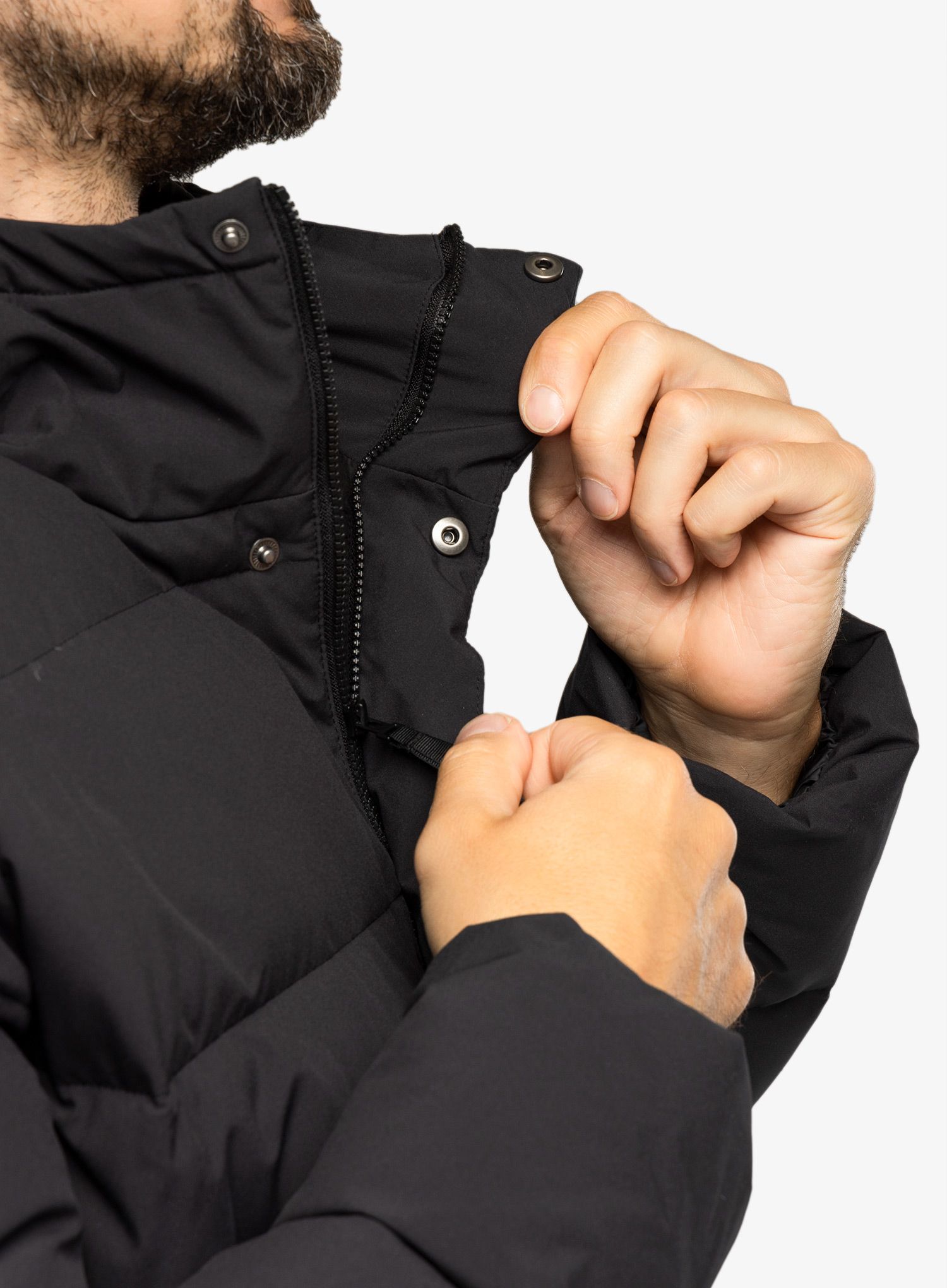 Пуховик adidas Helionic Hooded Jacket - black