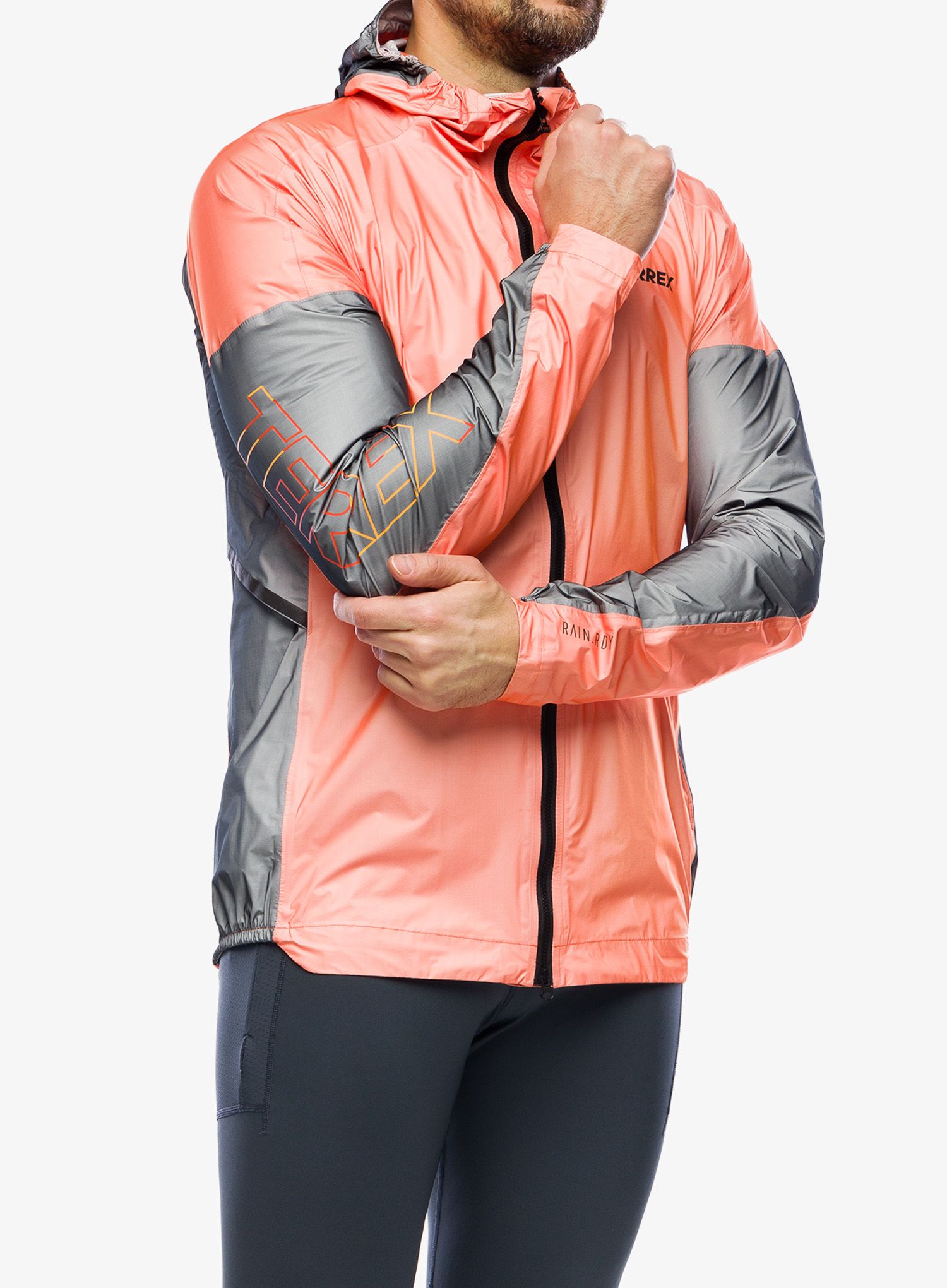 Куртка для бігу adidas TERREX Agravic 3L Pro Rain Jacket - semi impact orange