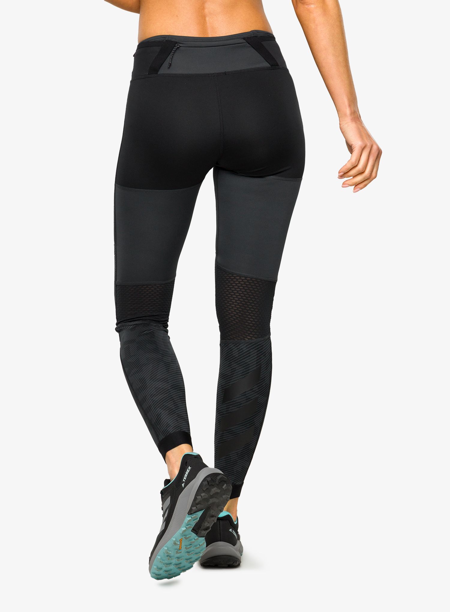 Штани для бігу жіночі adidas TERREX Agravic Trail Running Tights - carbon