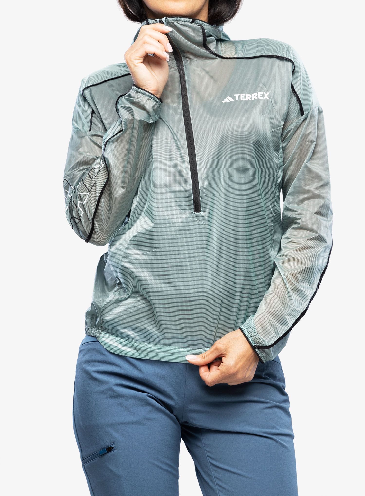 Куртка для бігу жіноча adidas TERREX Agravic Windweave Pro Windbreaker - seflaq