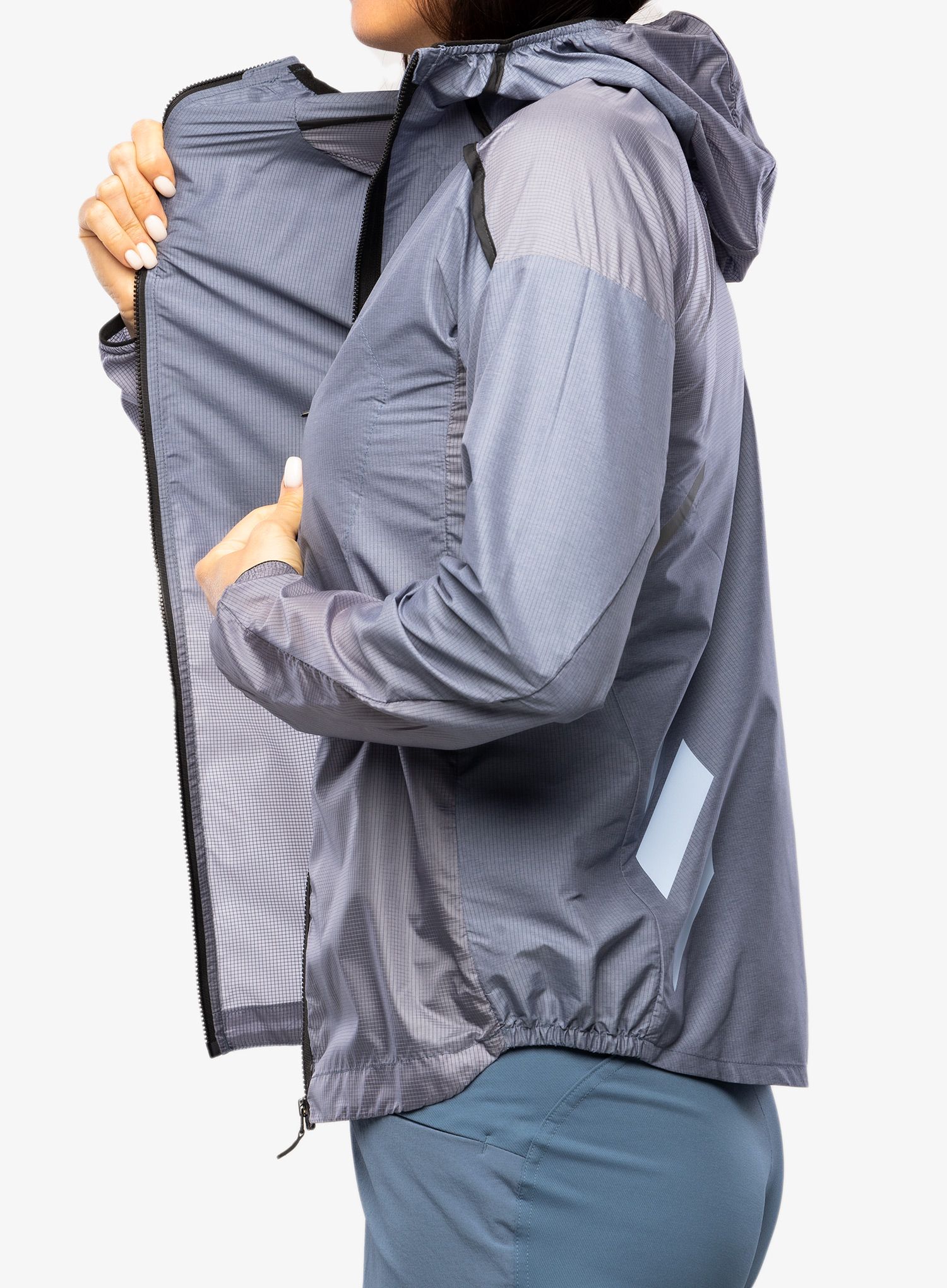 Куртка для бігу жіноча adidas TERREX Agravic Windweave Windbreaker - wonder steel