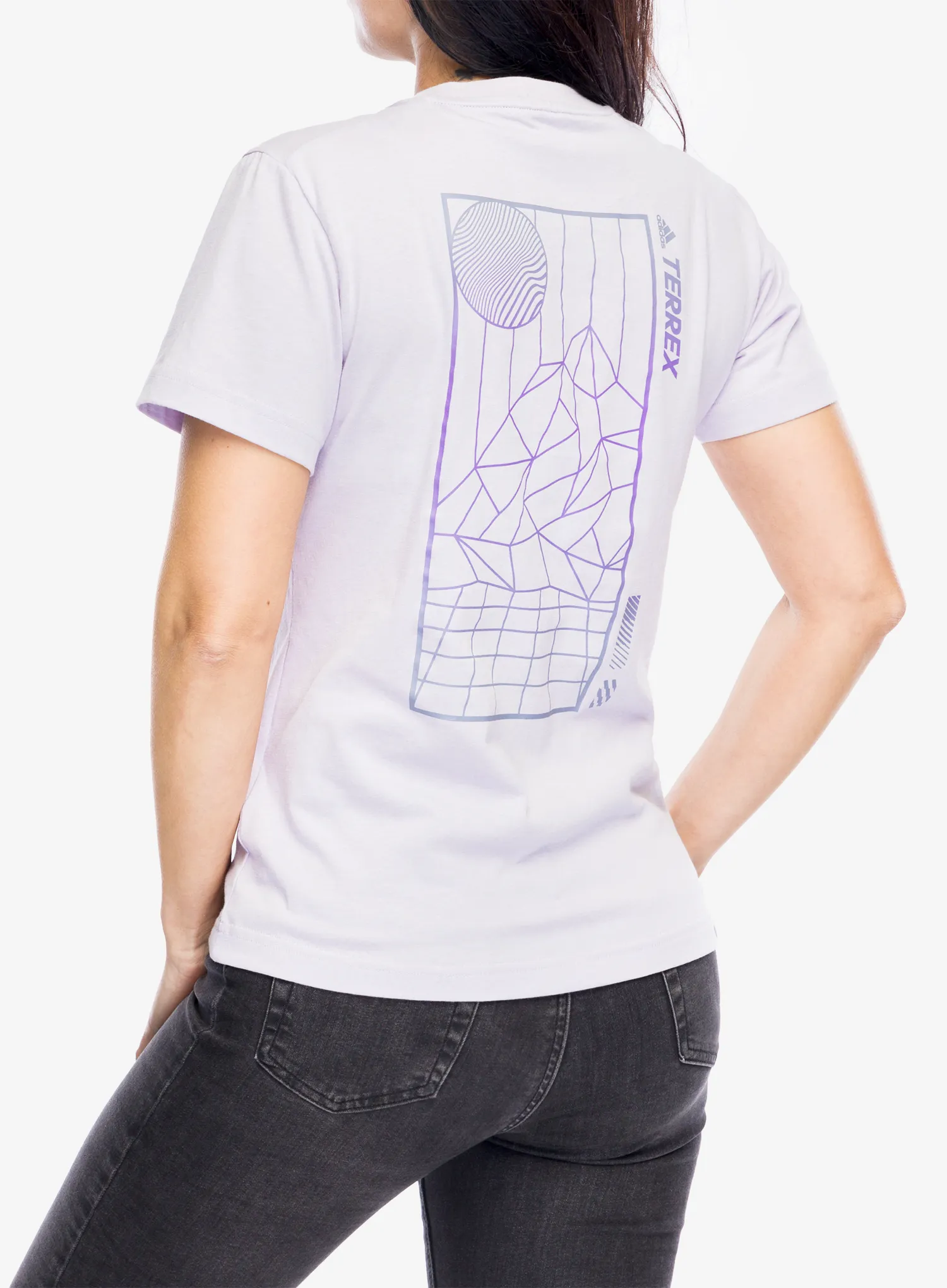 Футболка жіноча adidas TERREX Mountain Fun Graphic Tee - silver dawn