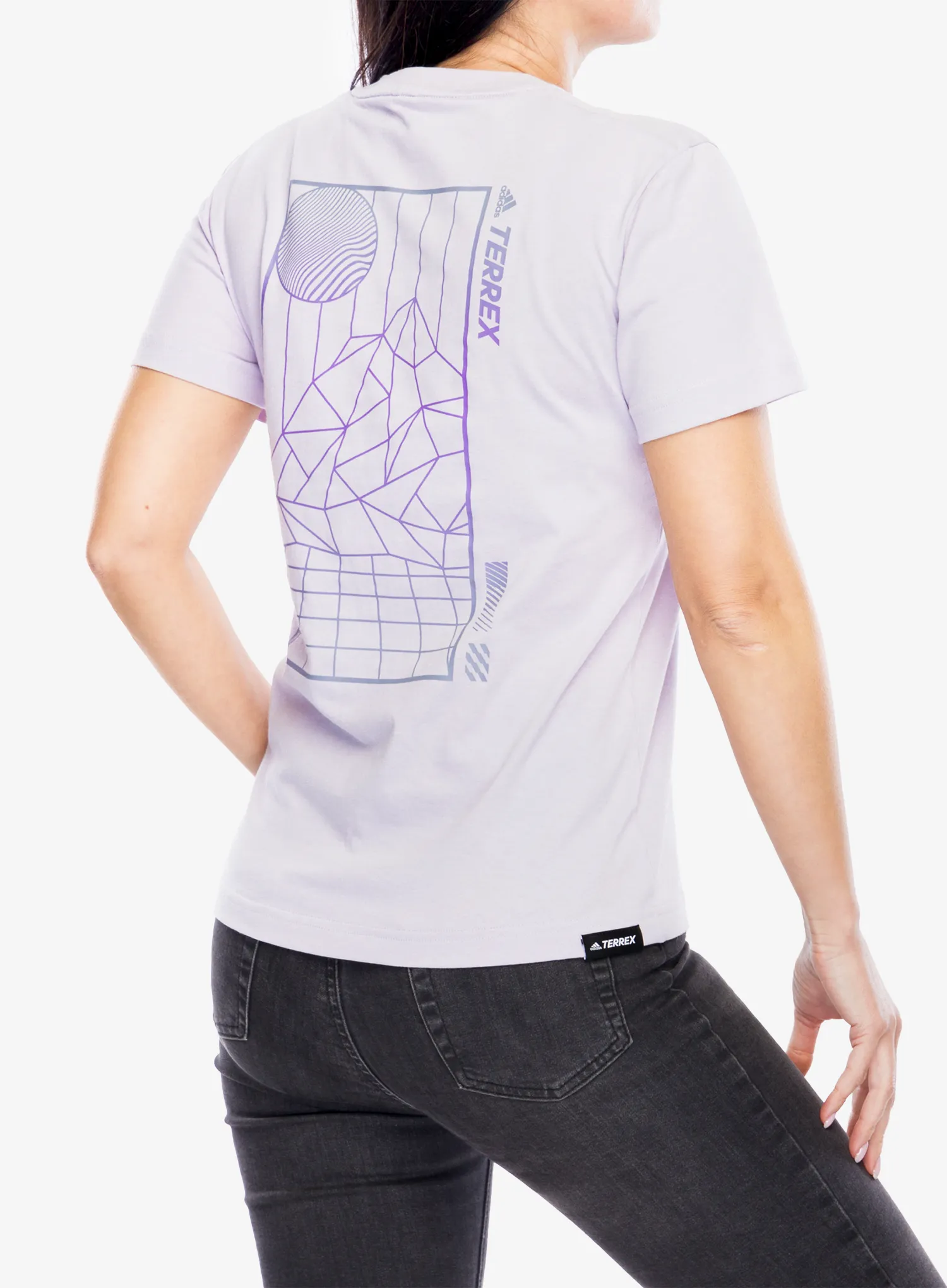 Футболка жіноча adidas TERREX Mountain Fun Graphic Tee - silver dawn