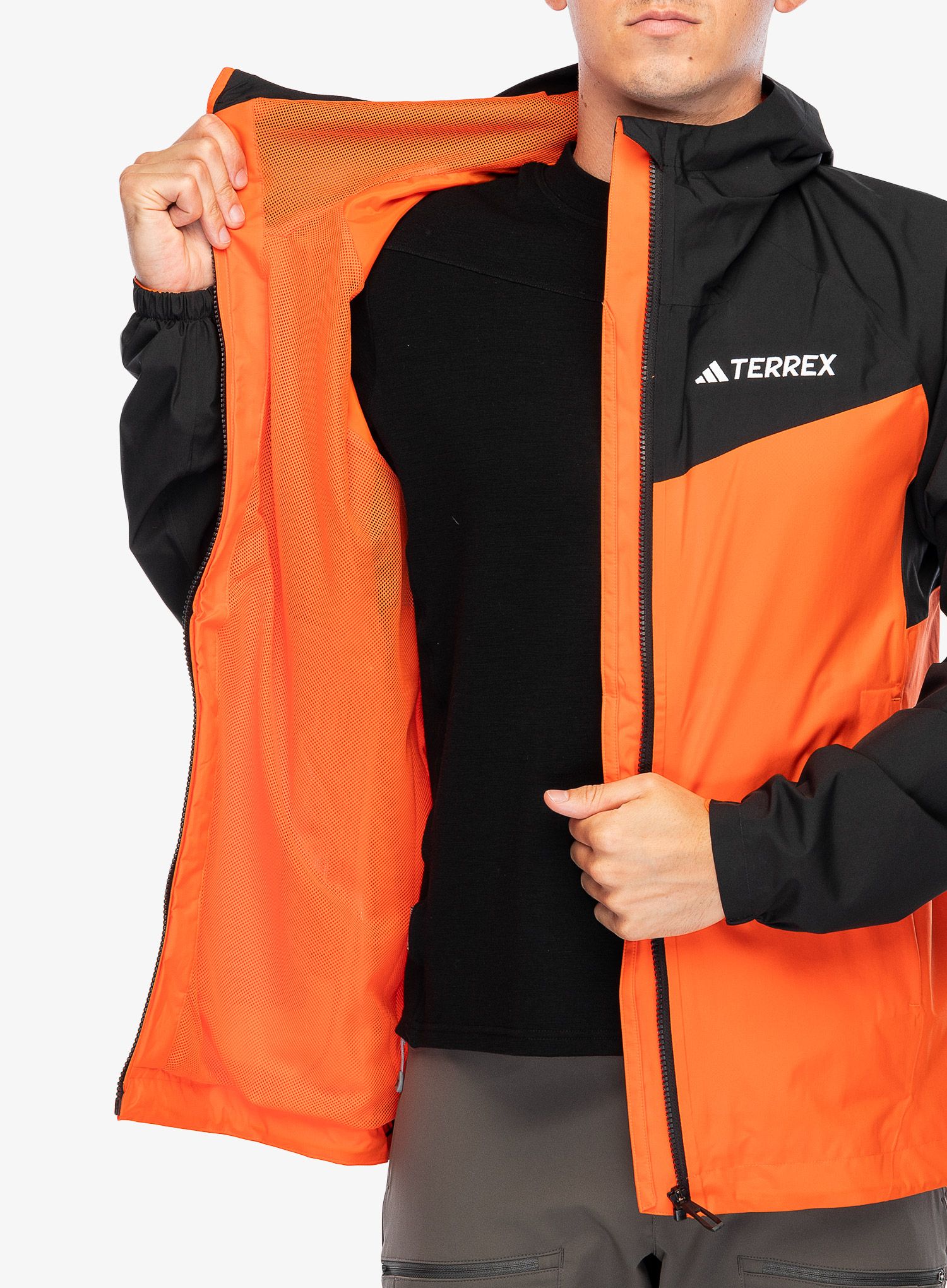 Куртка дощовик adidas TERREX Multi 2L RAIN.RDY Jacket - semi impact orange/black