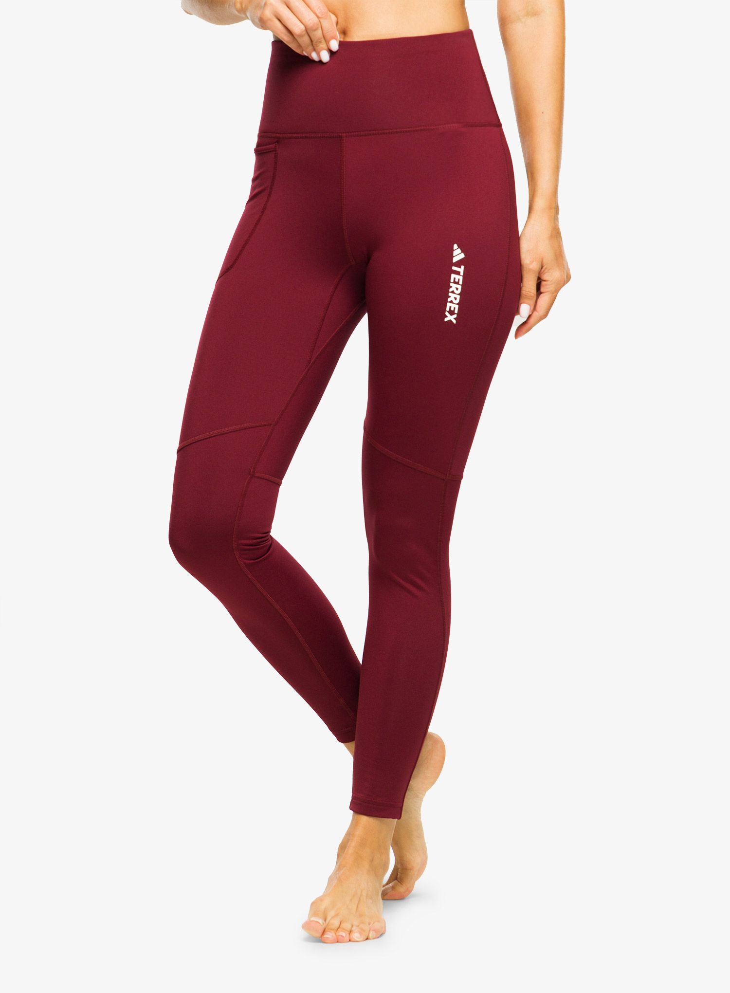 Легінси жіночі adidas TERREX Multi Brushed Tights - shadow red