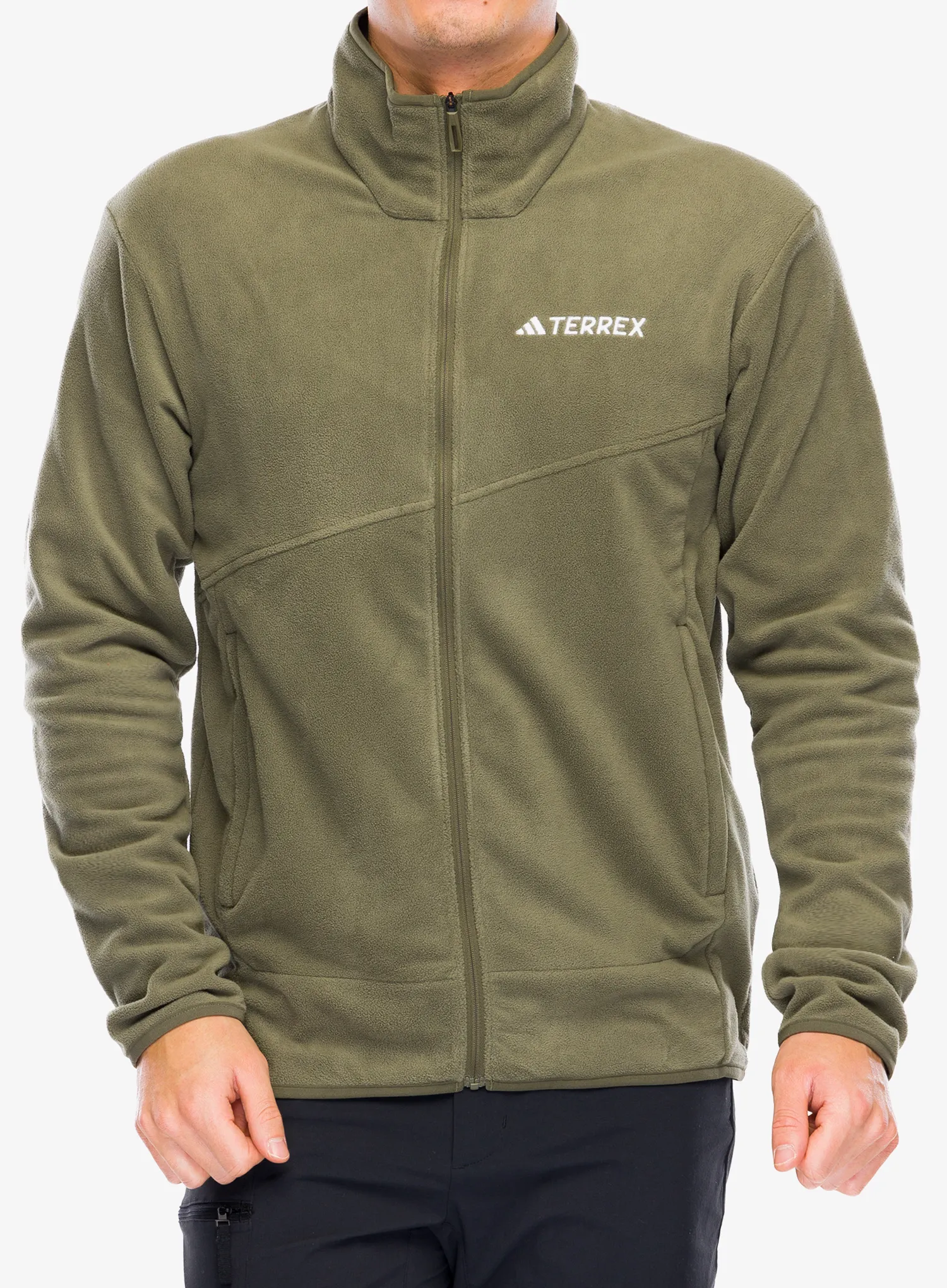 Кофта флісова adidas TERREX Multi Full Zip Fleece Jacket - olive strata