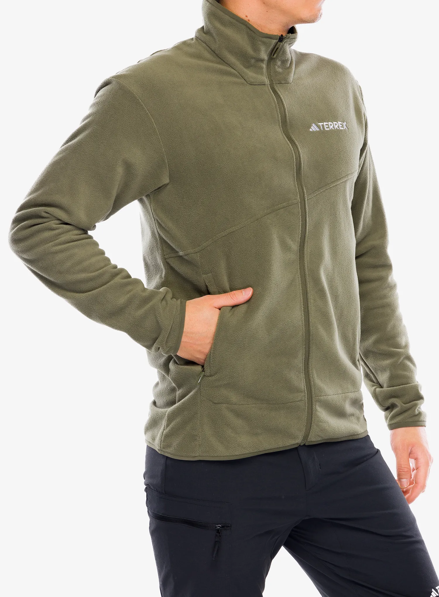 Кофта флісова adidas TERREX Multi Full Zip Fleece Jacket - olive strata