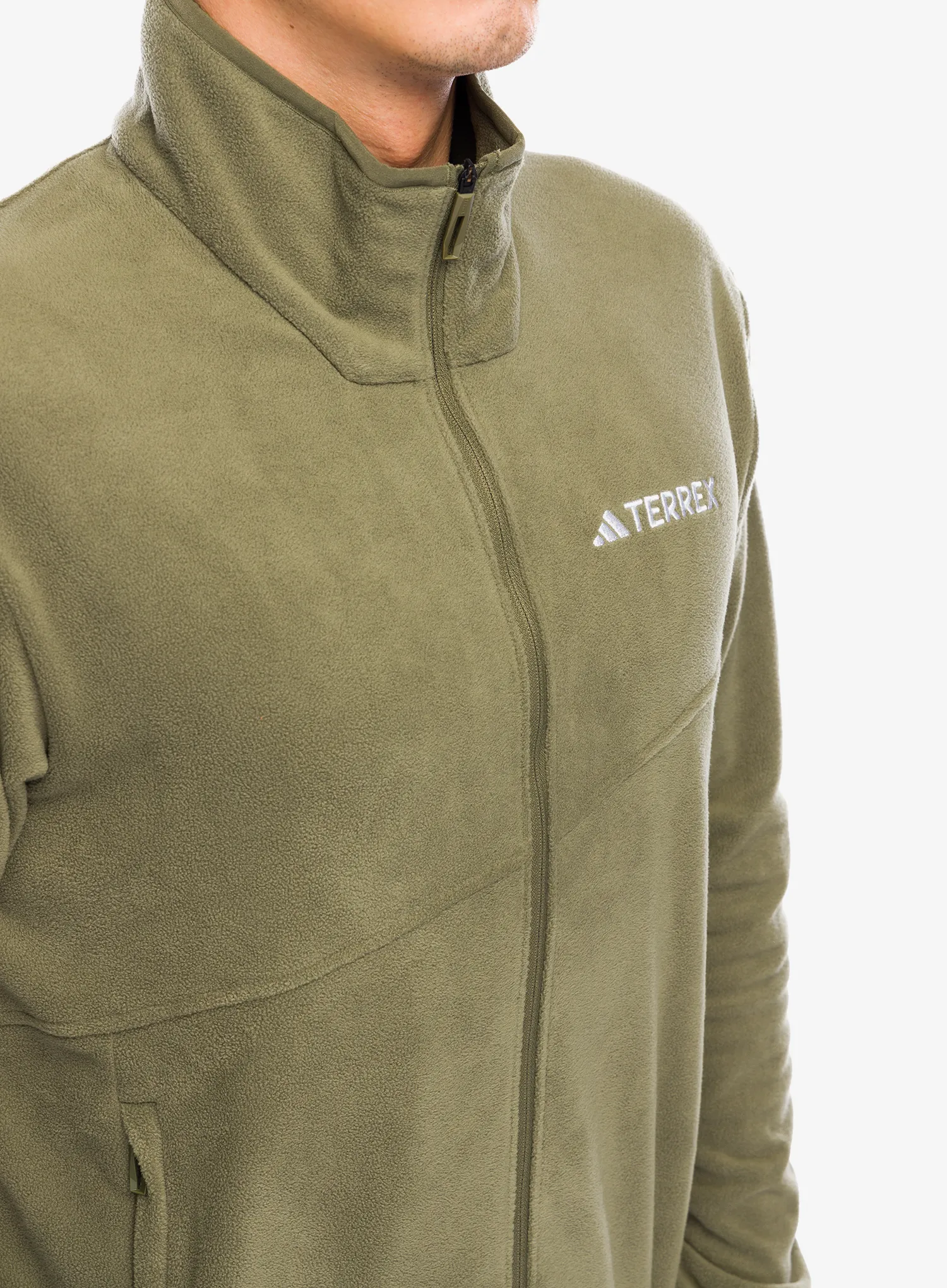 Кофта флісова adidas TERREX Multi Full Zip Fleece Jacket - olive strata