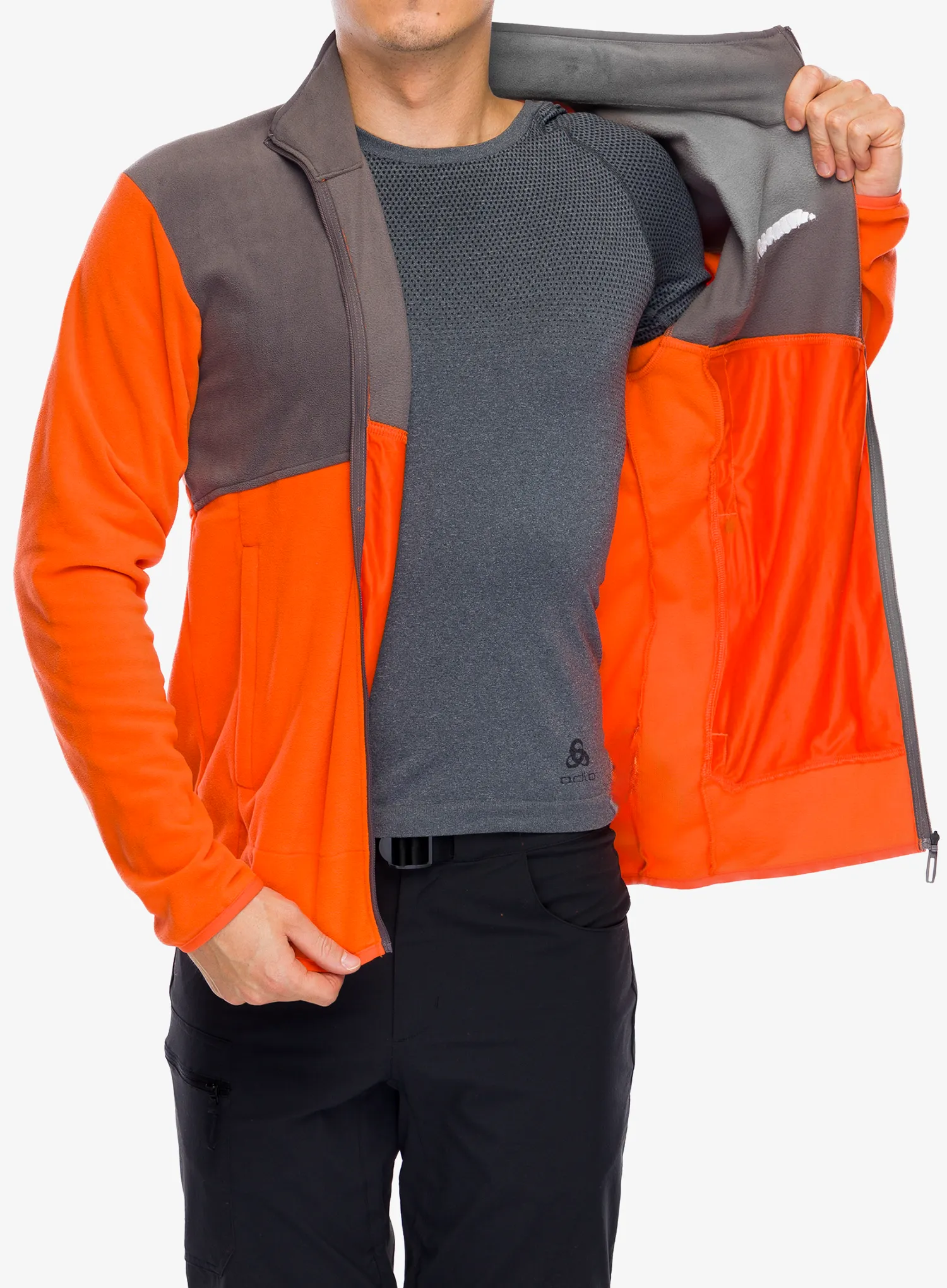 Кофта флісова adidas TERREX Multi Full Zip Fleece Jacket - semi impact orange/charcoal