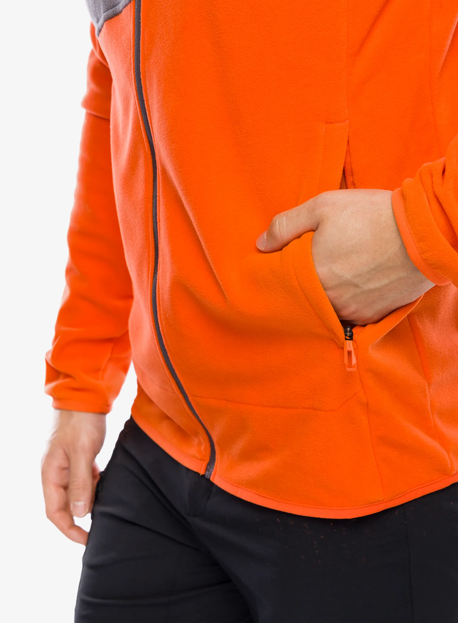 Кофта флісова adidas TERREX Multi Full Zip Fleece Jacket - semi impact orange/charcoal