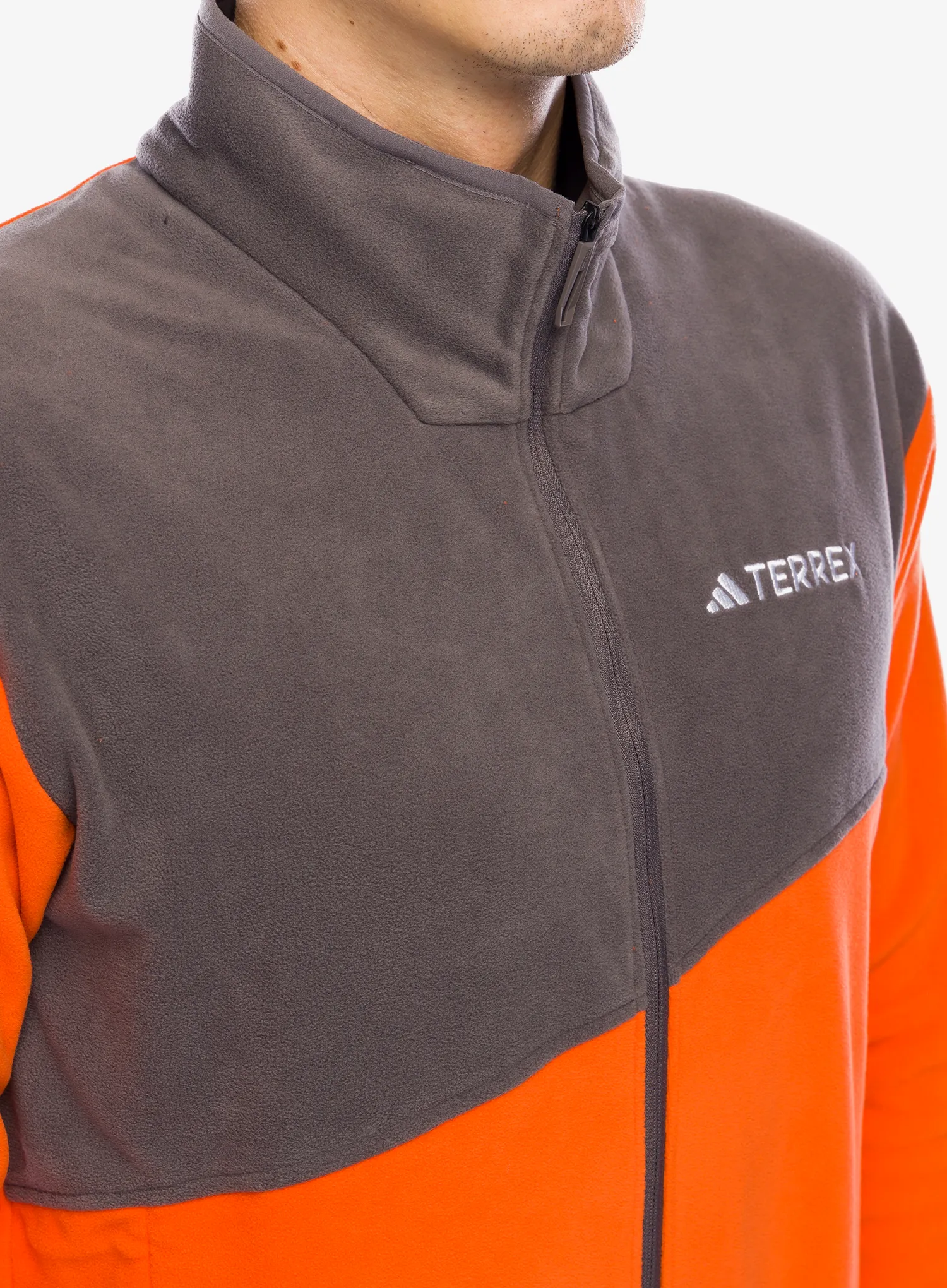 Кофта флісова adidas TERREX Multi Full Zip Fleece Jacket - semi impact orange/charcoal