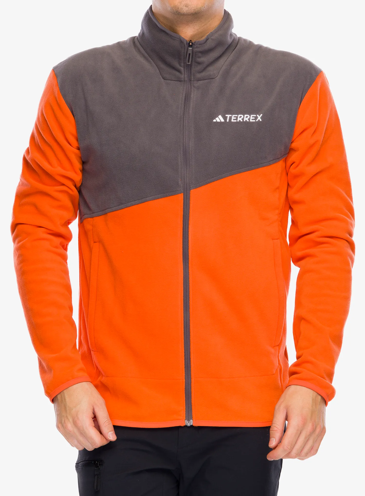 Кофта флісова adidas TERREX Multi Full Zip Fleece Jacket - semi impact orange/charcoal