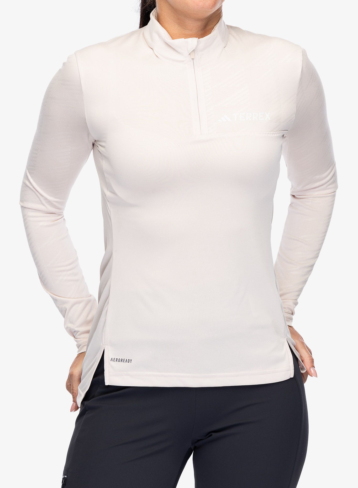 Кофта жіноча adidas TERREX Multi Half-Zip LS Tee - putty mauve