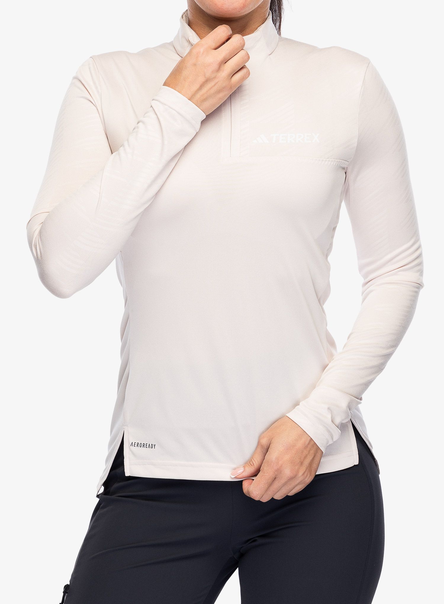 Кофта жіноча adidas TERREX Multi Half-Zip LS Tee - putty mauve