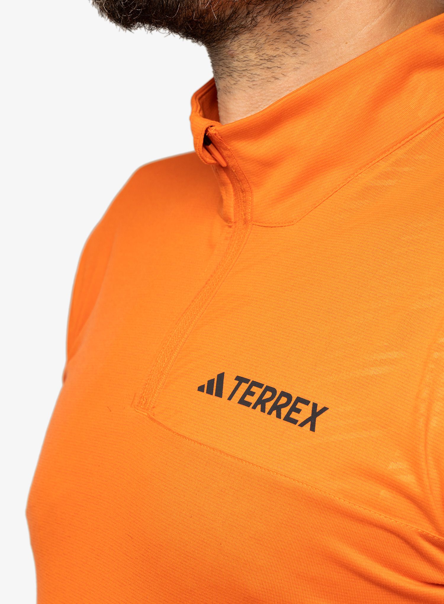 Кофта без каптура adidas TERREX Multi Half-Zip LS Tee - semi impact orange