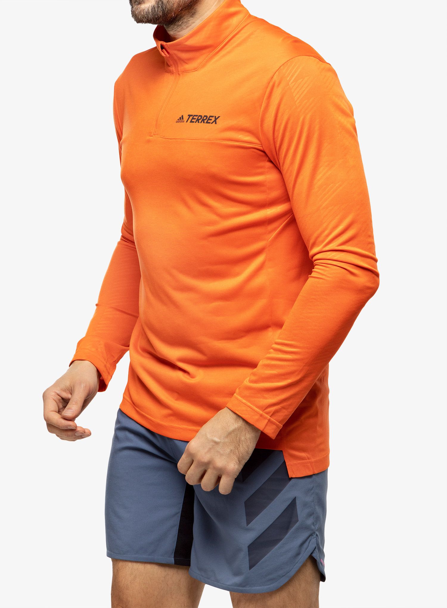 Кофта adidas TERREX Multi Half-Zip LS - semi impact orange