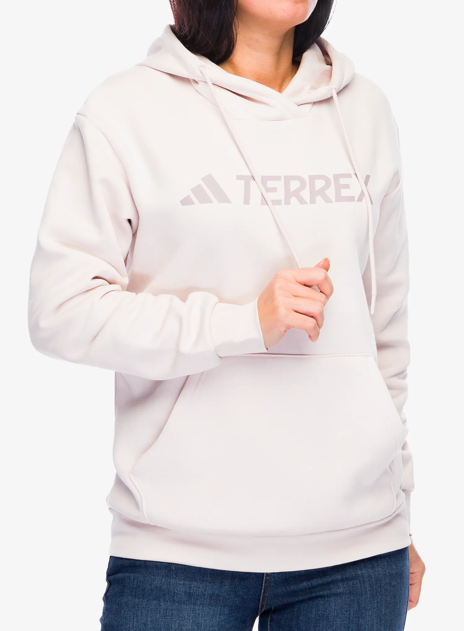 Кофта з каптуром жіноча adidas TERREX Multi Large Logo Hoody - putty mauve