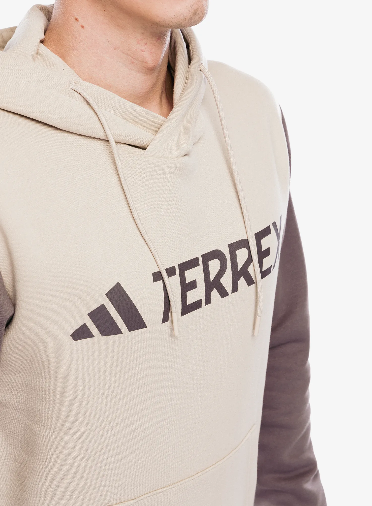 Кофта з каптуром adidas TERREX Multi Large Logo Hoody - wonder beige/charcoal