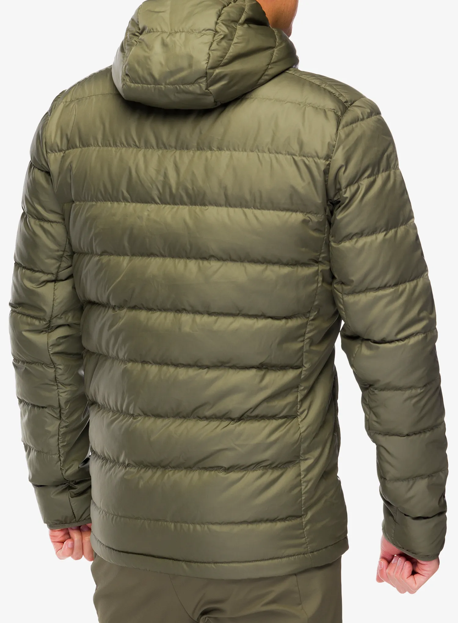 Пуховик adidas TERREX Multi Light Down Hooded Jacket - olive strata