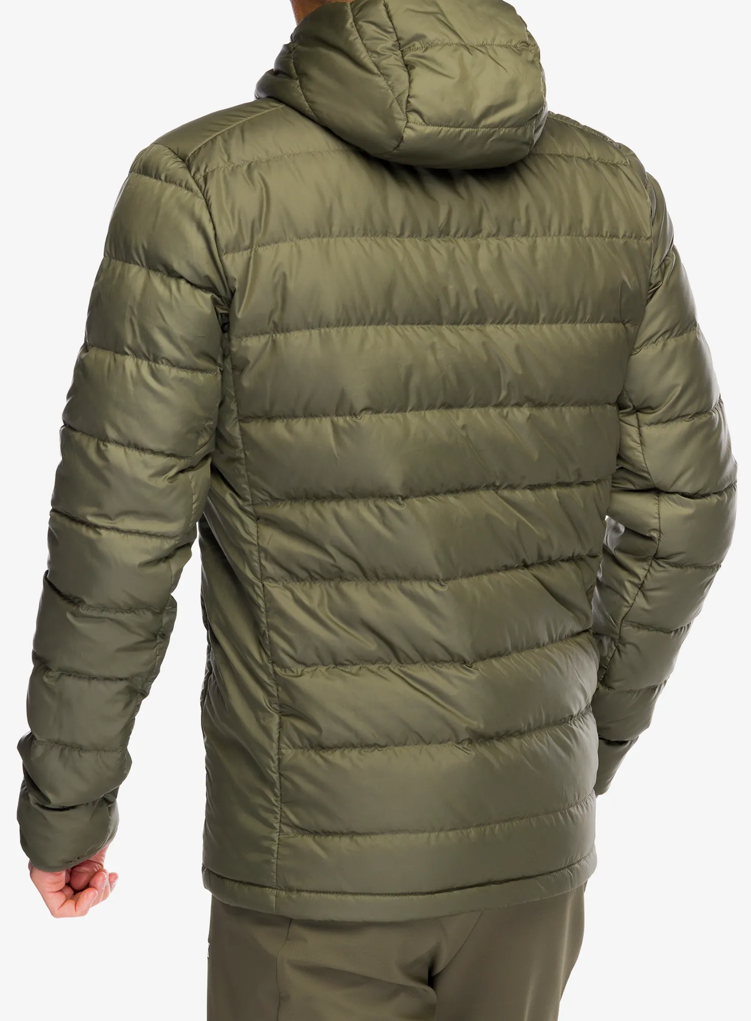 Пуховик adidas TERREX Multi Light Down Hooded Jacket - olive strata