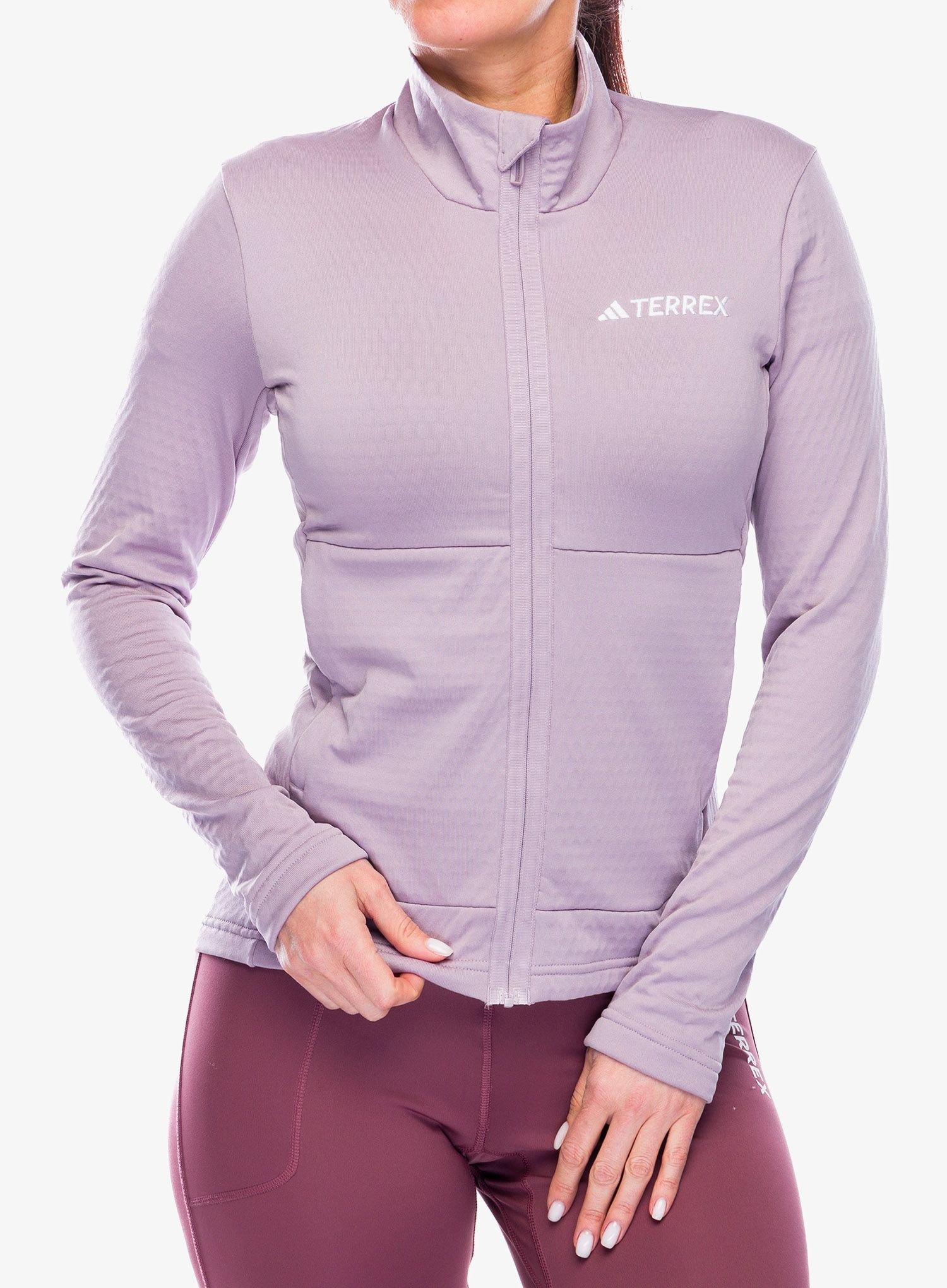Кофта флісова жіноча adidas TERREX Multi Light Fleece Full Zip Jacket - preloved fig