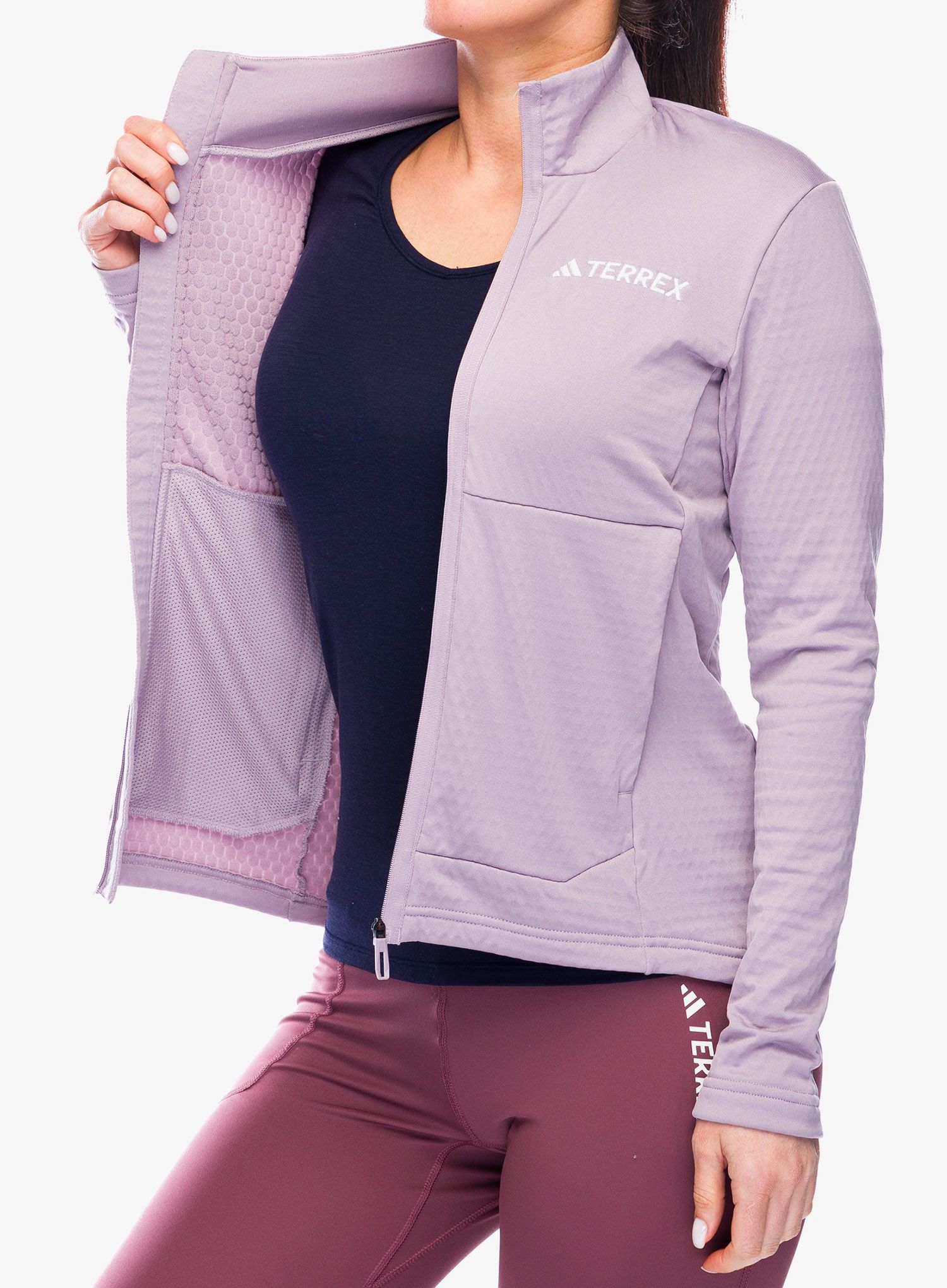 Кофта флісова жіноча adidas TERREX Multi Light Fleece Full Zip Jacket - preloved fig
