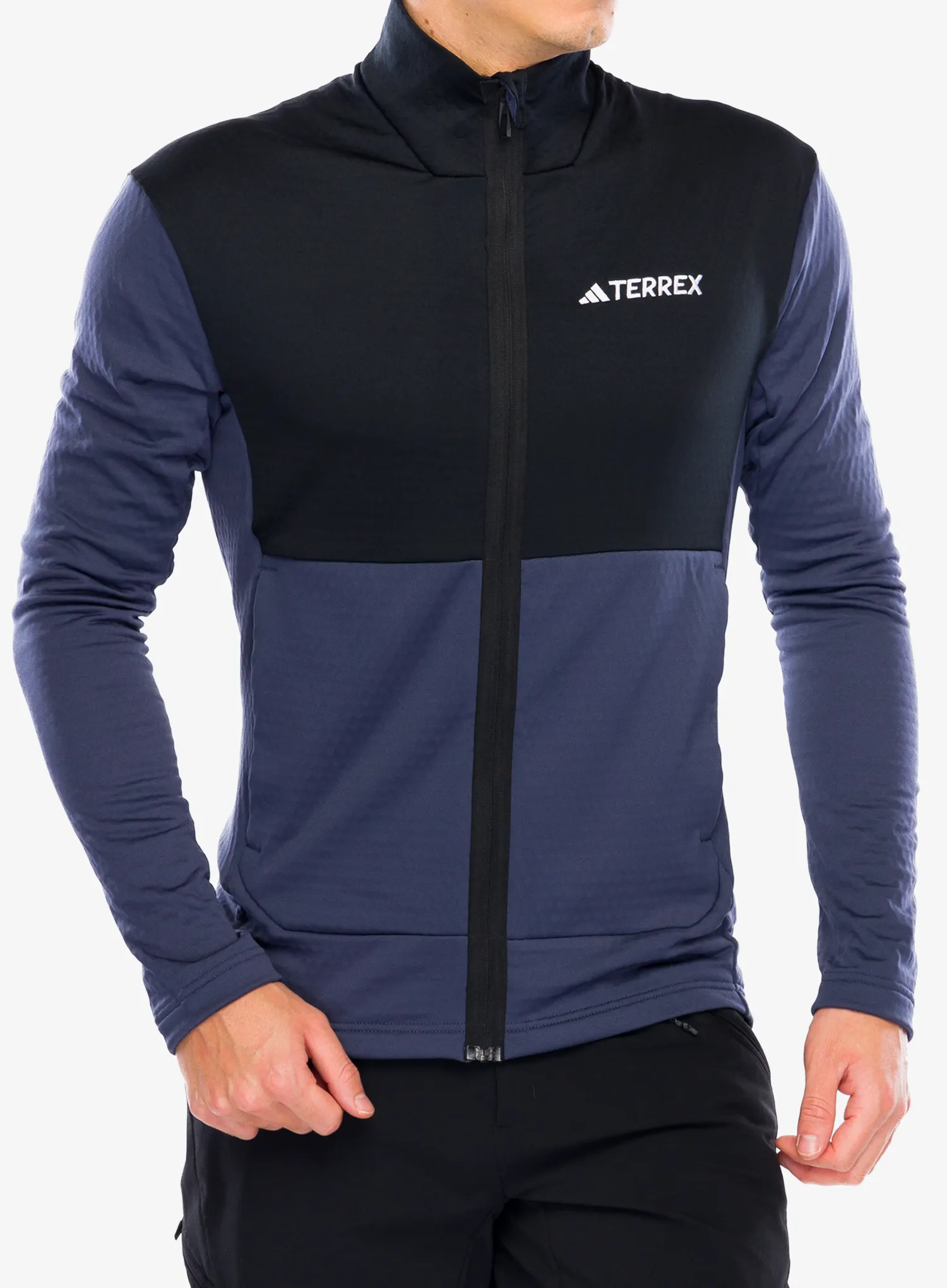 Кофта флісова adidas TERREX Multi Light Fleece Full Zip Jacket - shadow navy/black