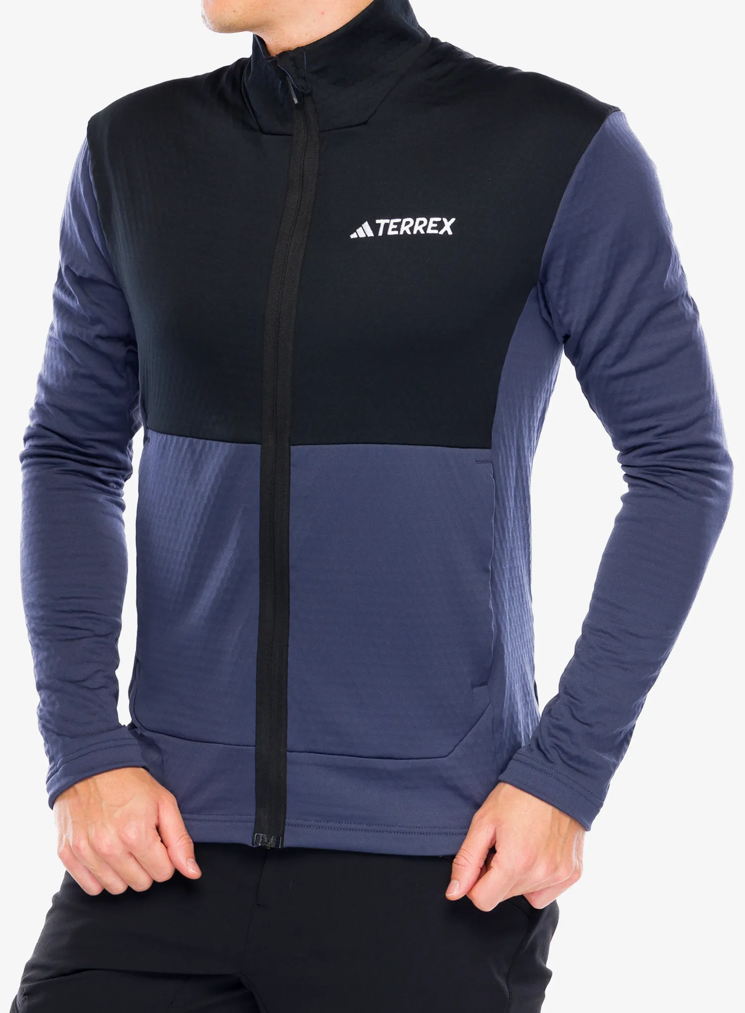 Кофта флісова adidas TERREX Multi Light Fleece Full Zip Jacket - shadow navy/black