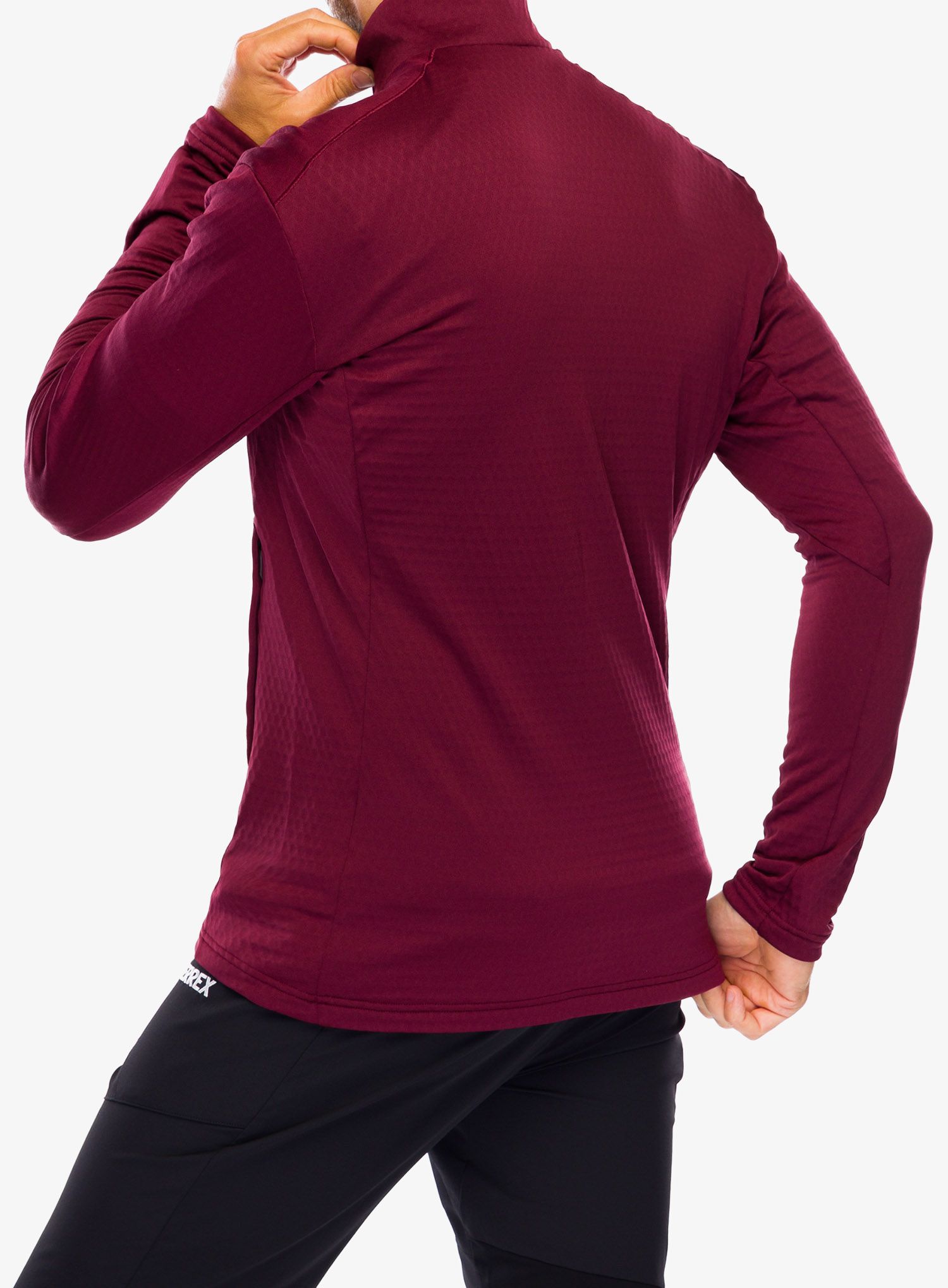 Кофта флісова adidas TERREX Multi Light Fleece Full Zip Jacket - shadow red