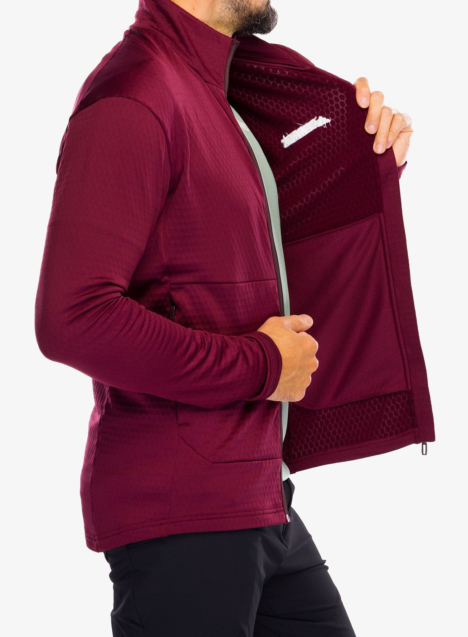 Кофта флісова adidas TERREX Multi Light Fleece Full Zip Jacket - shadow red