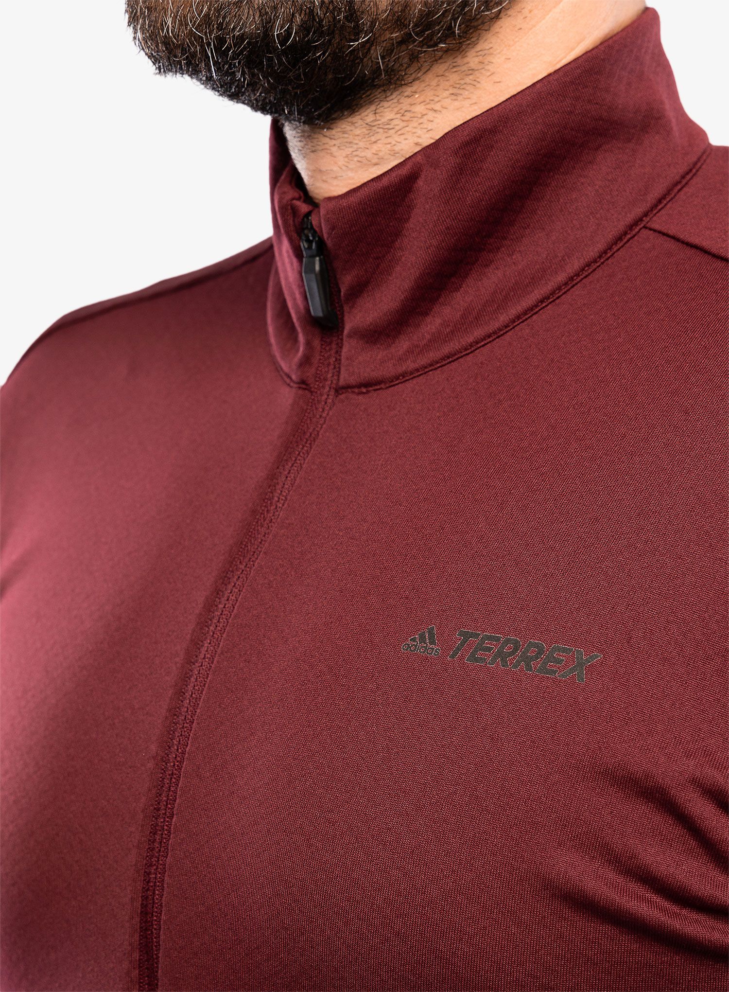 Кофта флісова adidas TERREX Multi Primegreen Full-Zip Fleece Jkt - shadow red